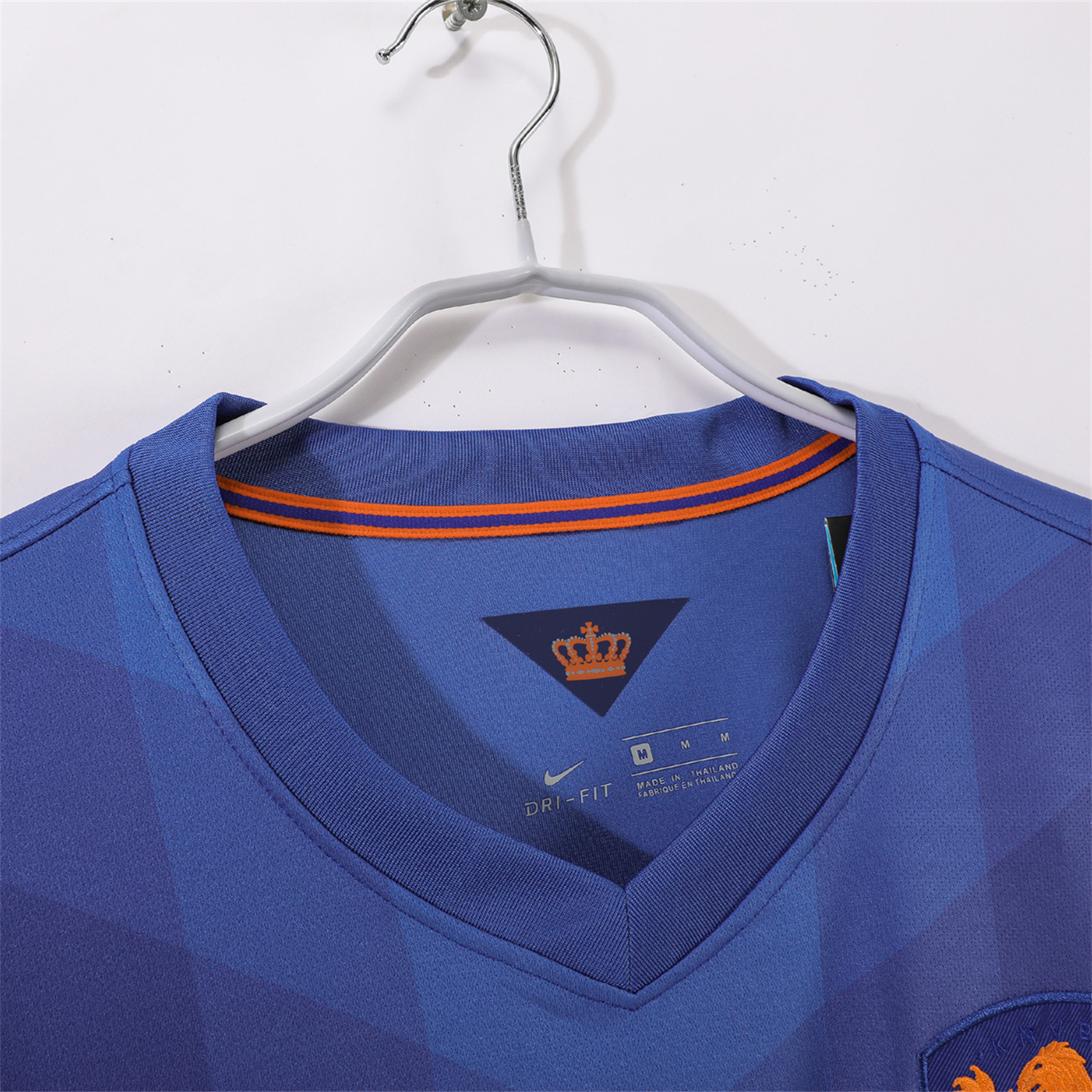 foot-Retro Netherlands 2014 Away Blue Jersey