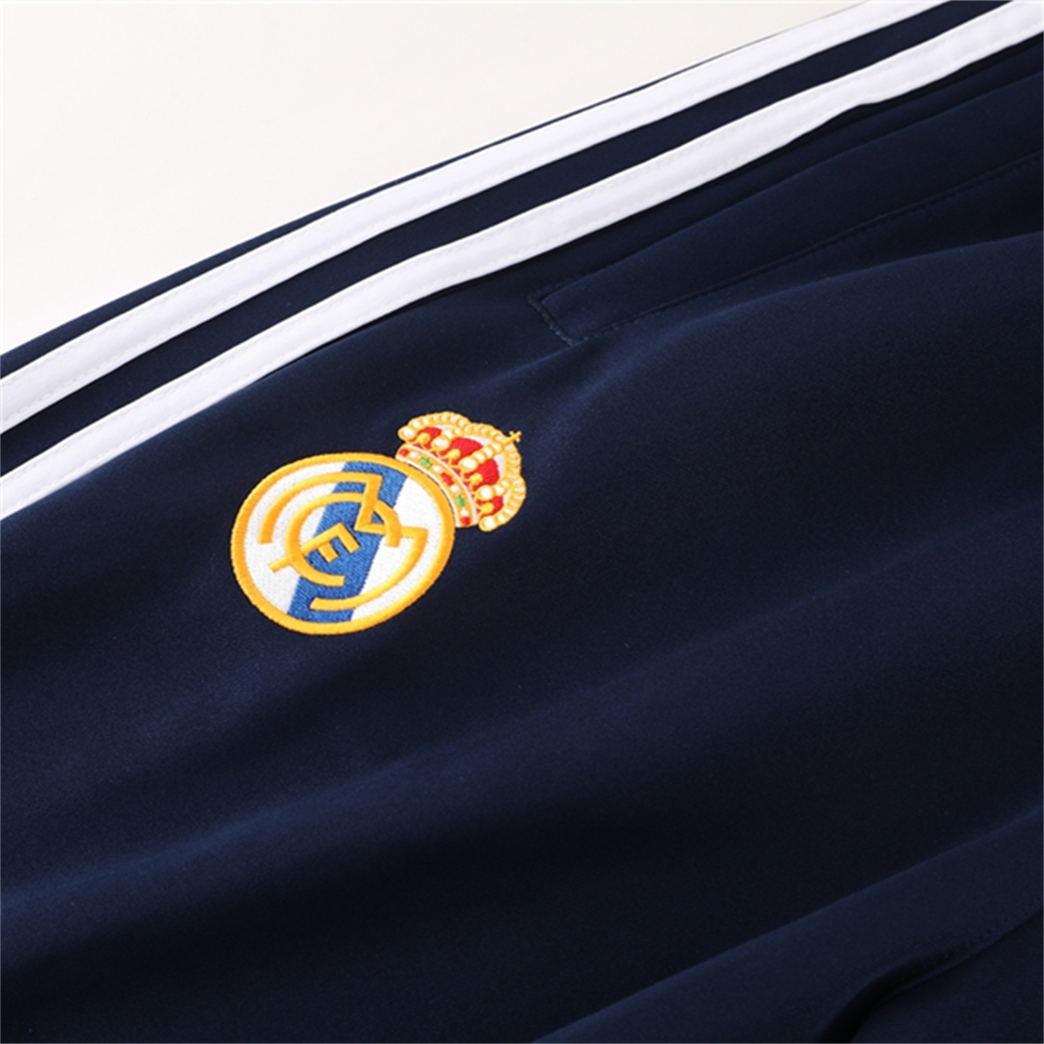 foot-Real Madrid 25-26 Jacket Training Tracksuit - Royal Blue Jackets & Pants with Orange Lines