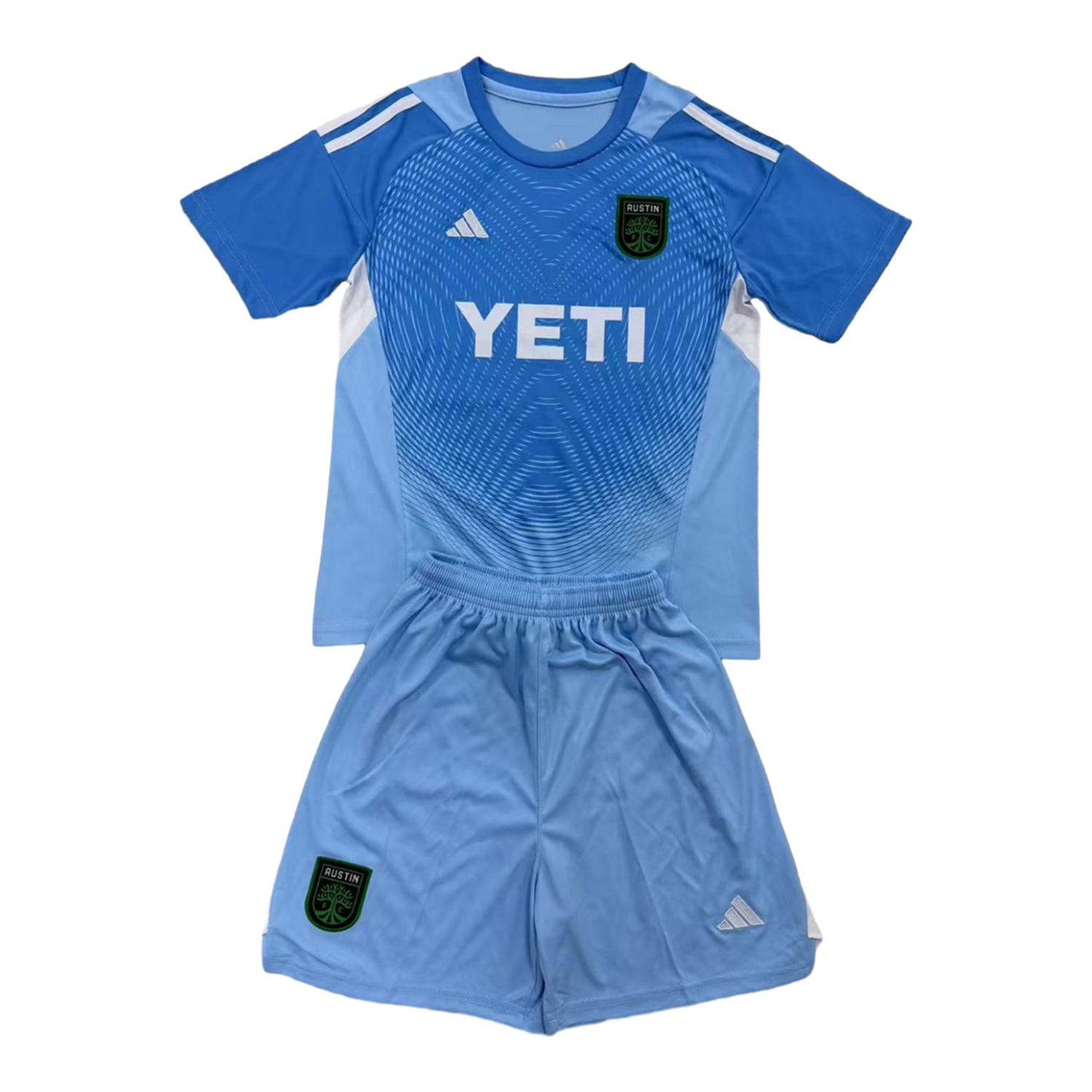 foot-Austin 25-26 Blue Goalkeeper Men's Adult Jersey Set - Fans Version