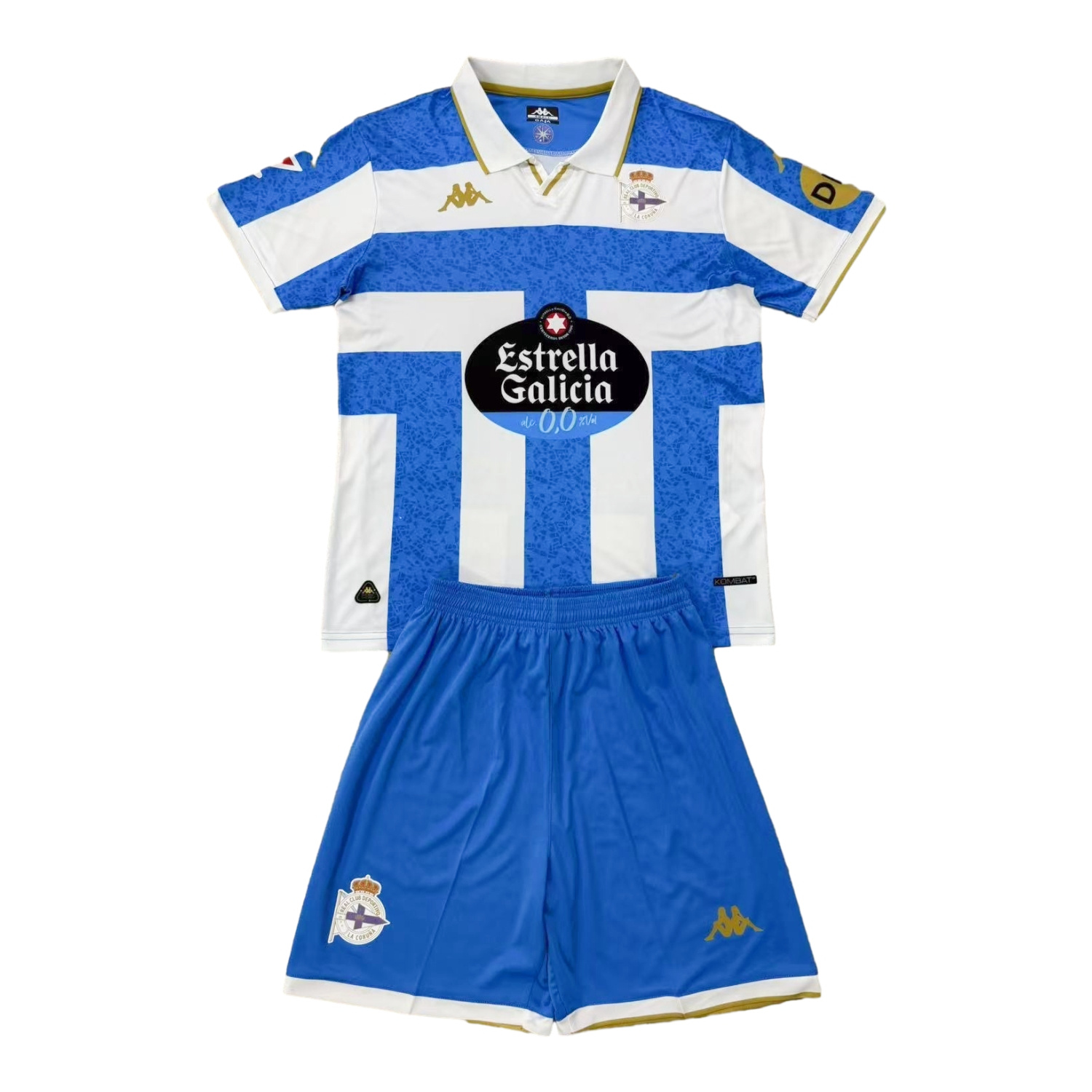 foot-Deportivo de La Coruña 25-26 Home Men's Adult Jersey Set - Fans Version