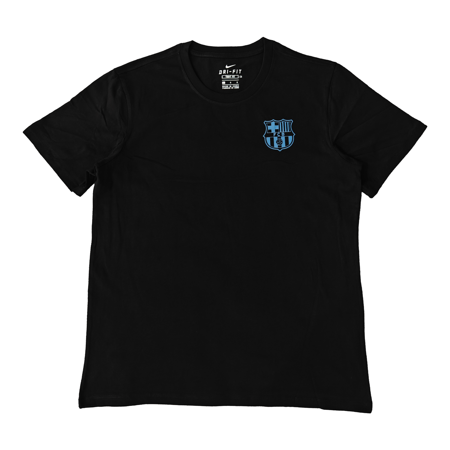 foot-Barcelona Fun Crest Design Dynamic And Modern Features T-shirt【Black】