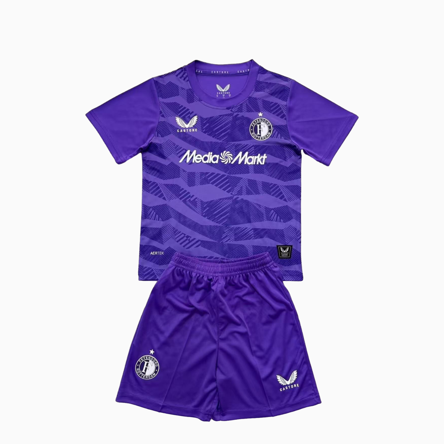 foot-Feyenoord 25-26 Purple Goalkeeper Men's Adult Jersey Set - Fans Version