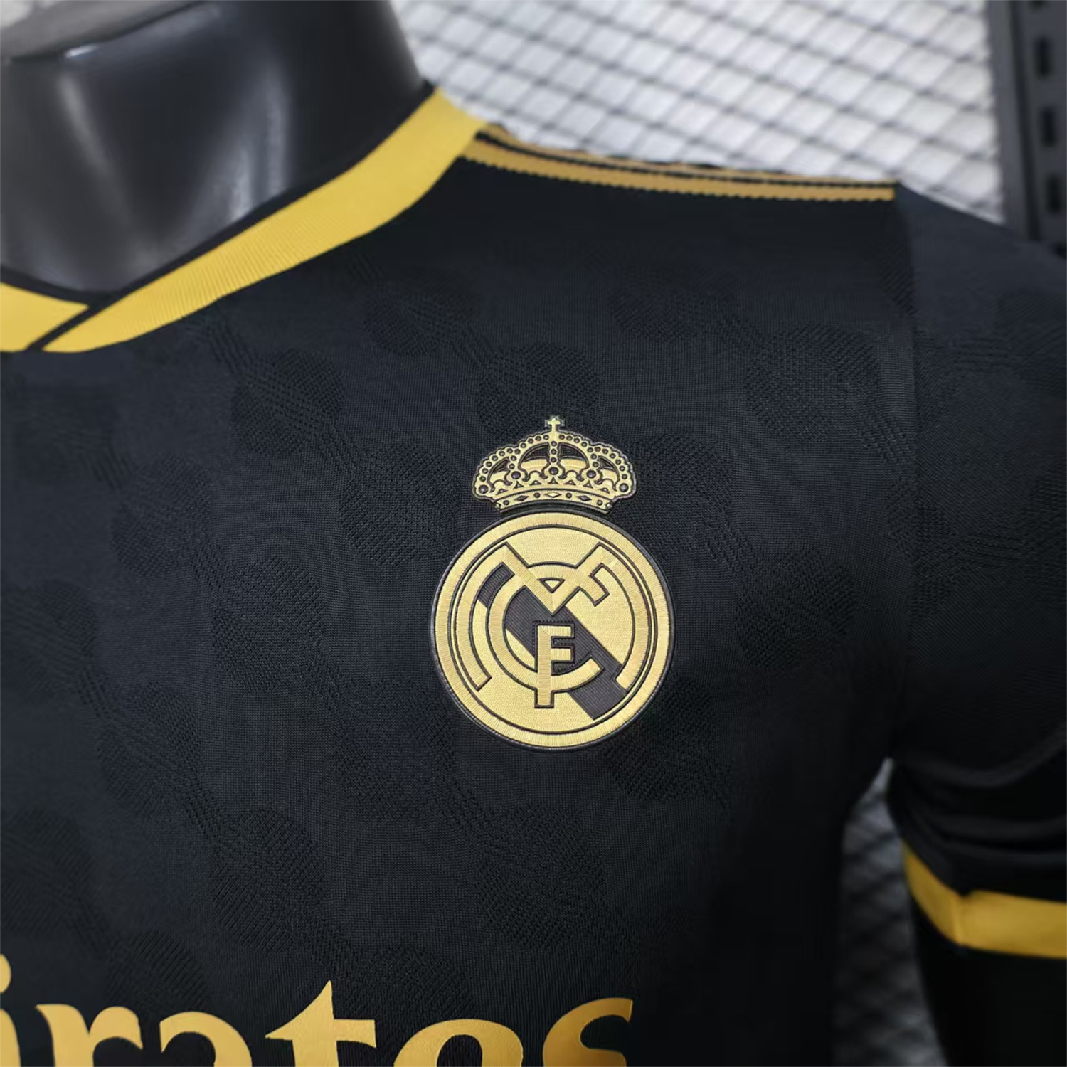 foot-Real Madrid 25-26 Polka Dots Black And Gold Jersey - Player Version