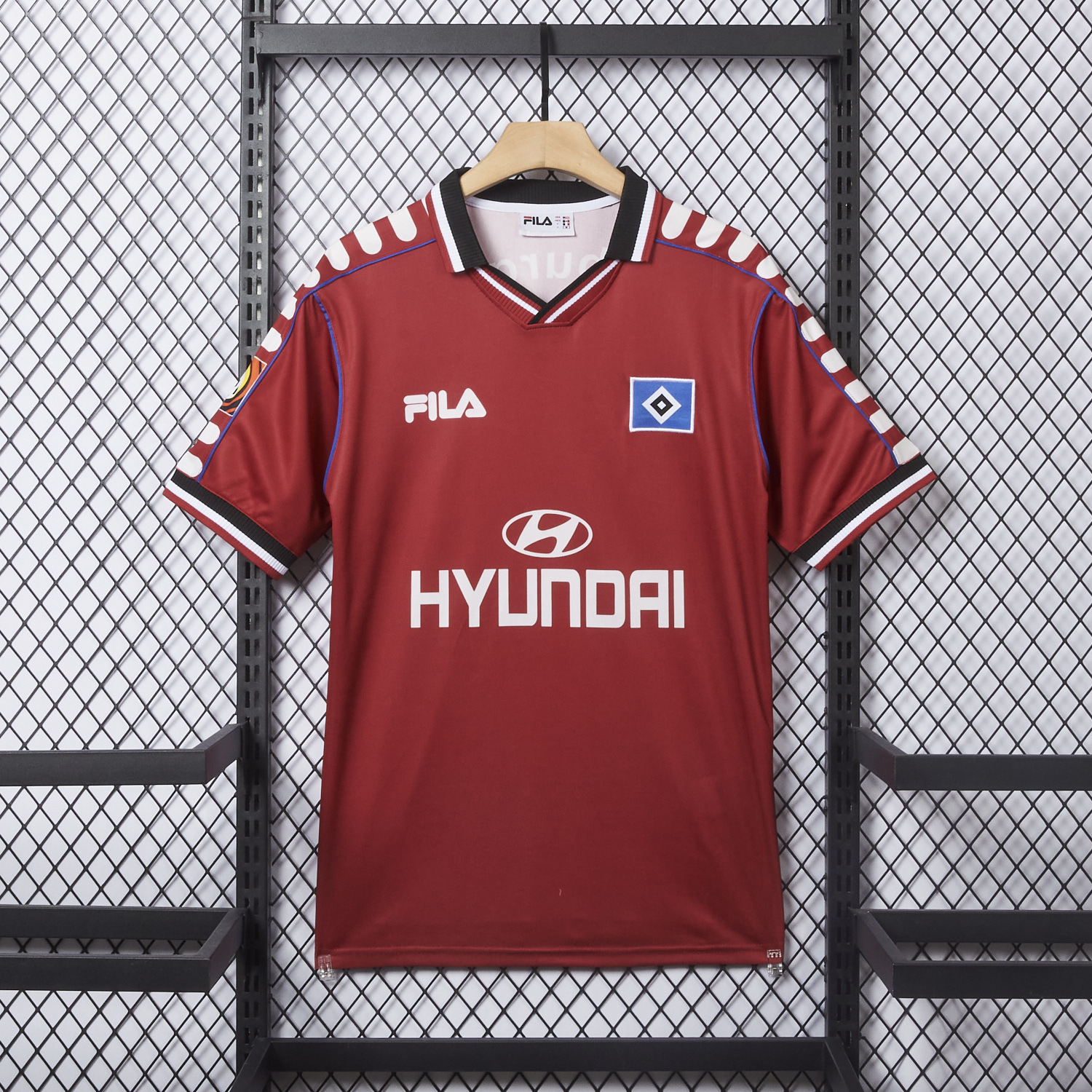 foot-Retro Hamburger SV 1999-00 Third Red Jersey
