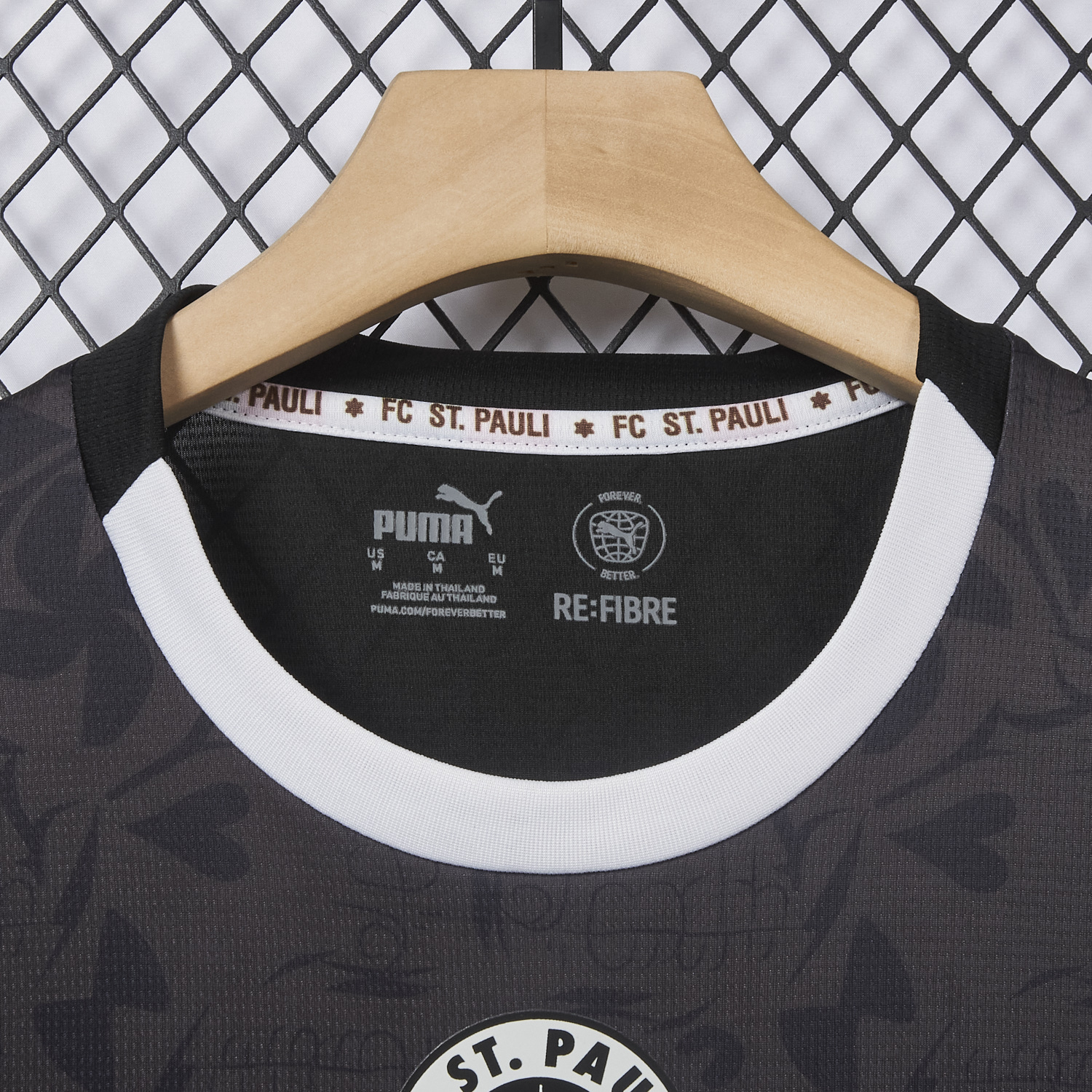 foot-St. Pauli 25-26 Third Black Jersey - Fans Version