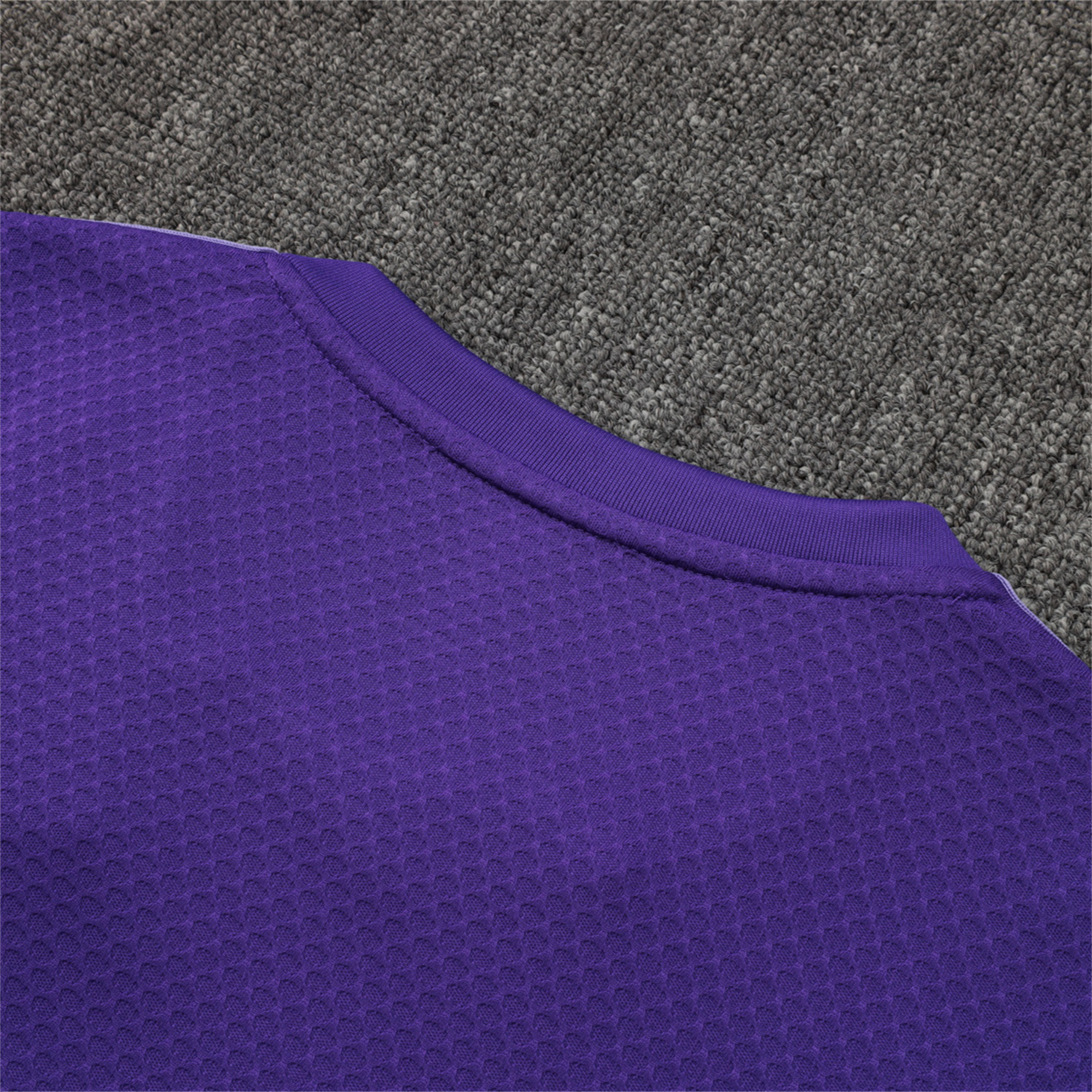 foot-Real Madrid 25-26 Throwback Trefoil Short-Sleeve Training Set - Purple