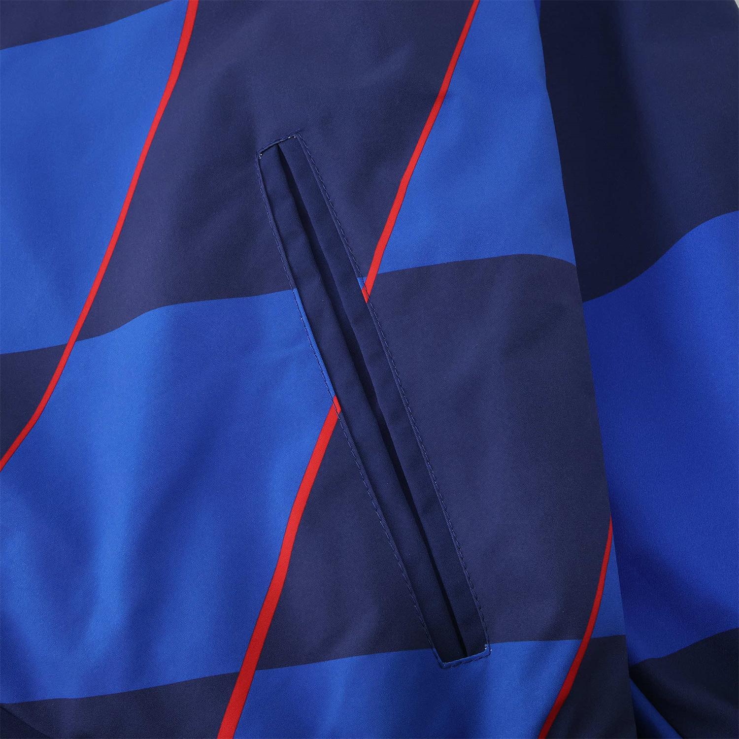 foot-Croatia 24-25 Away Style Double Sided Reversible Windbreaker - Blue