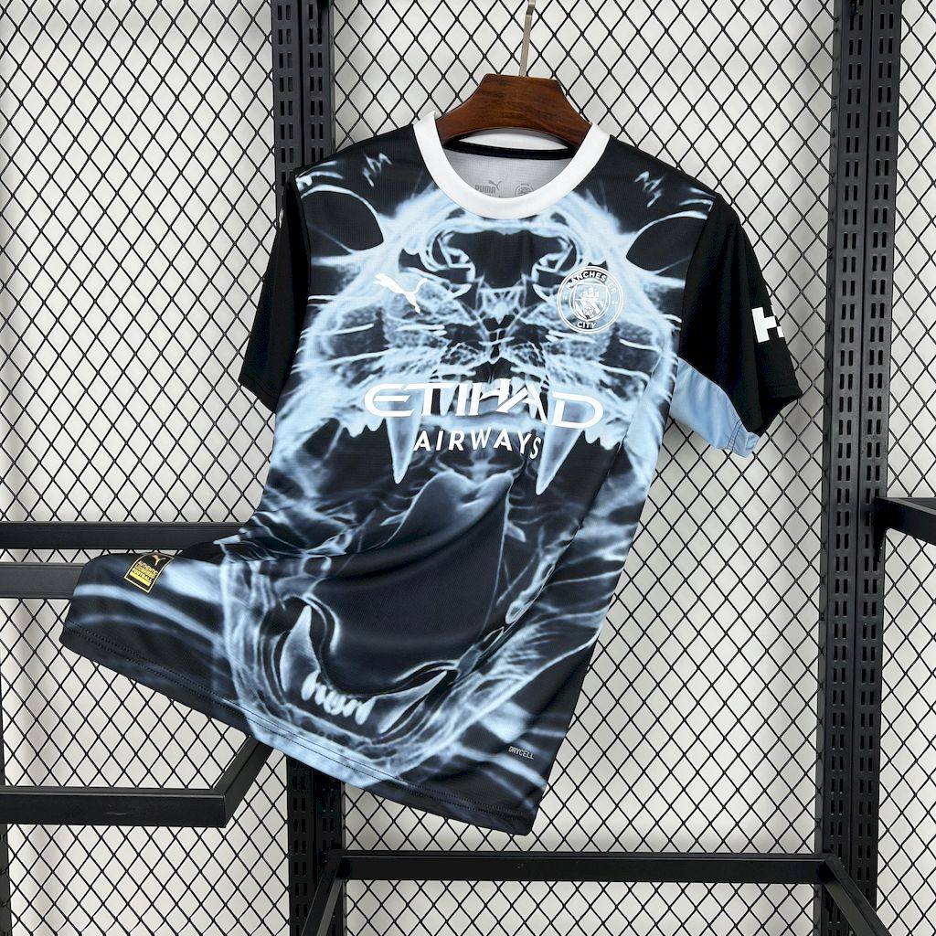 ManixJersey.com | Manchester City 24-25 Black X-ray Fan-designed Special Edition Jersey - Fans Version -Customize Name, Number and Patch | Worldwide Shipping