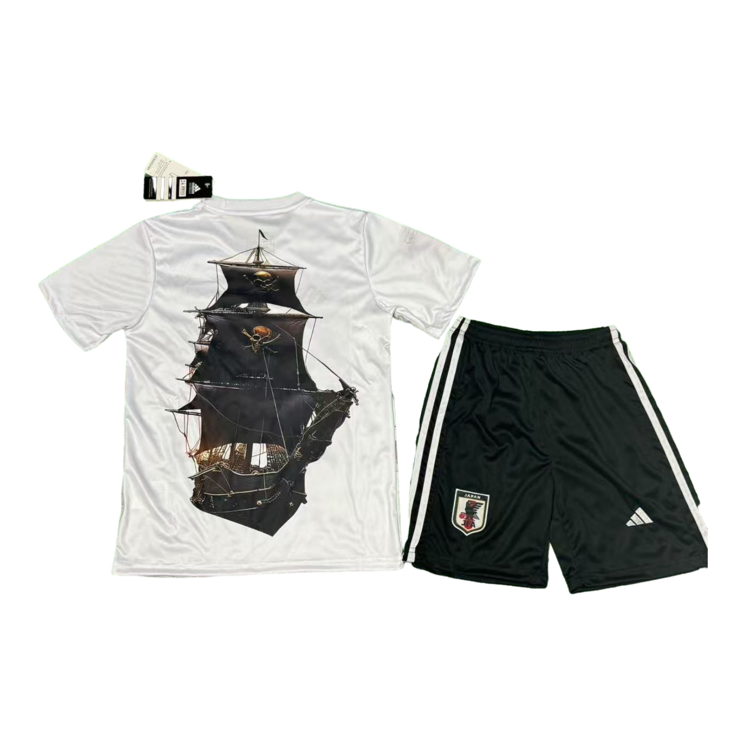 foot-Japan 25-26 Luffy And Skull White Special Kids Kit