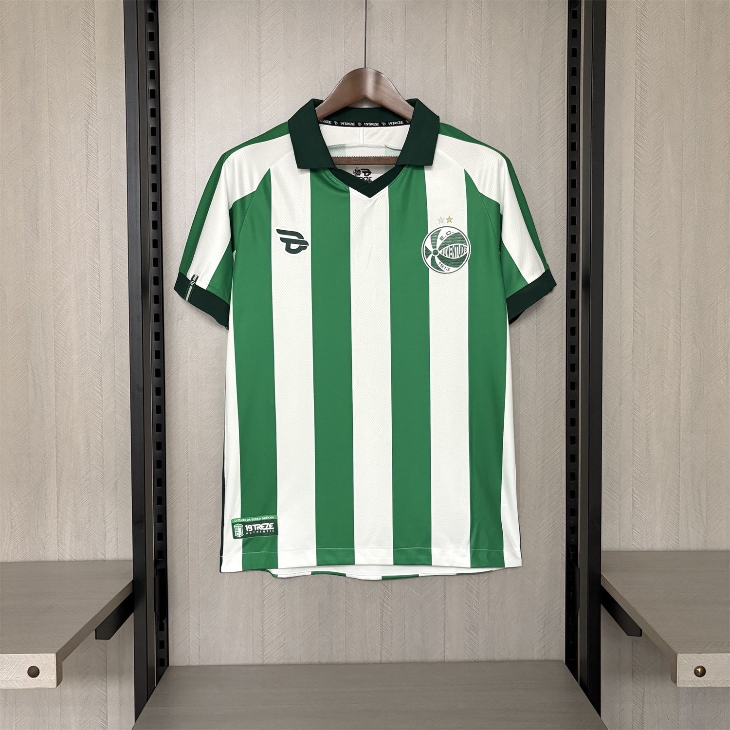 foot-EC Juventude 25-26 Home Unsponsored Green And White Jersey - Fans Version