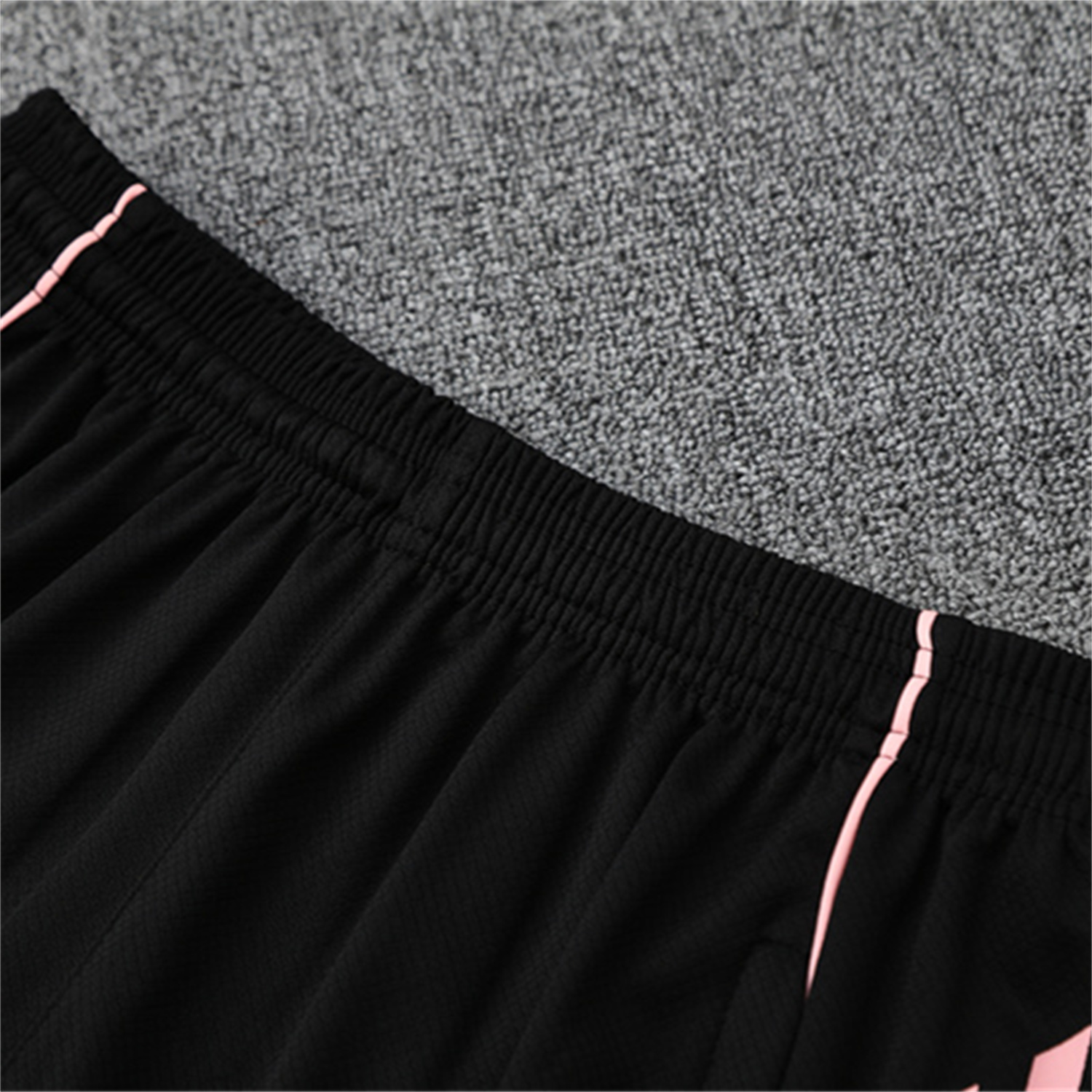 foot-Real Madrid 25-26 Short-Sleeve Training Set - Pink Black Top & Black Shorts