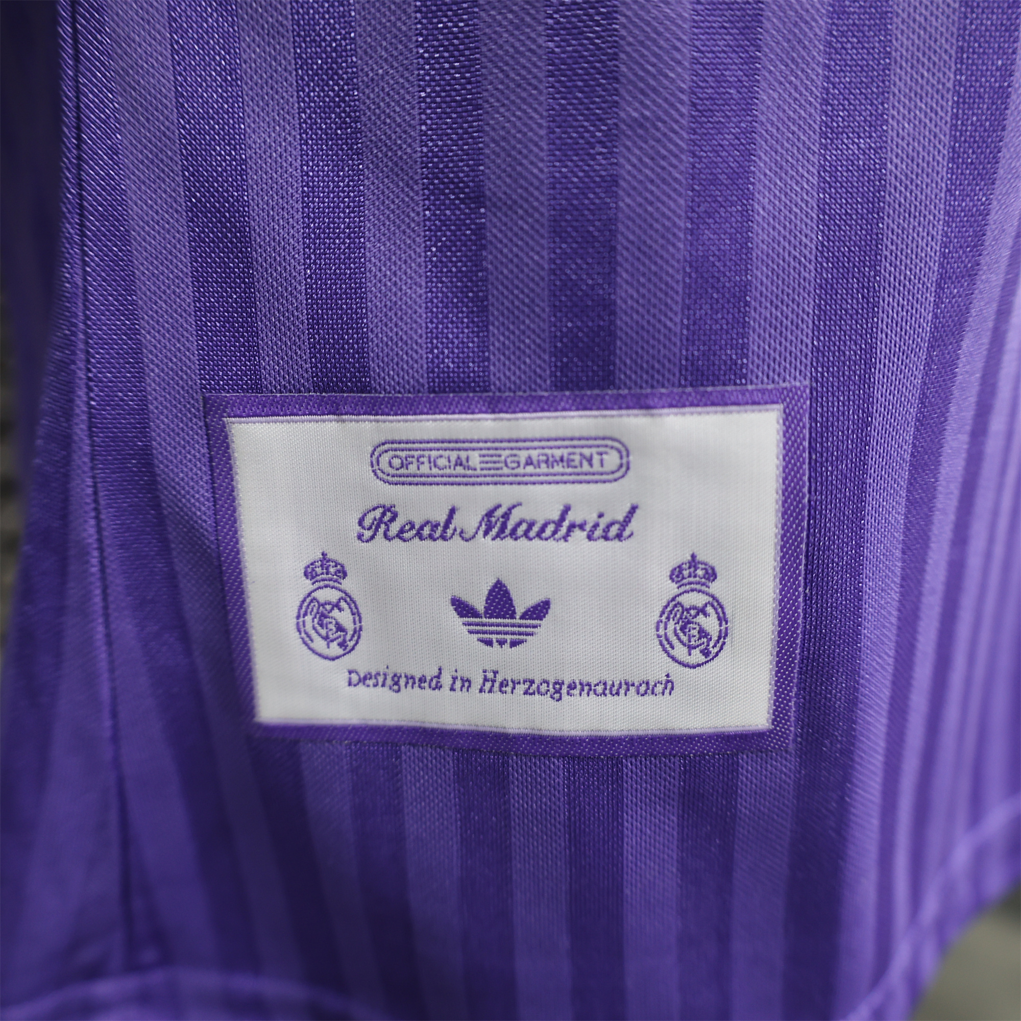 ManixJersey.com | Real Madrid 2025 Purple Icon Retro Jersey - Player Version -Customize Name, Number and Patch | Worldwide Shipping
