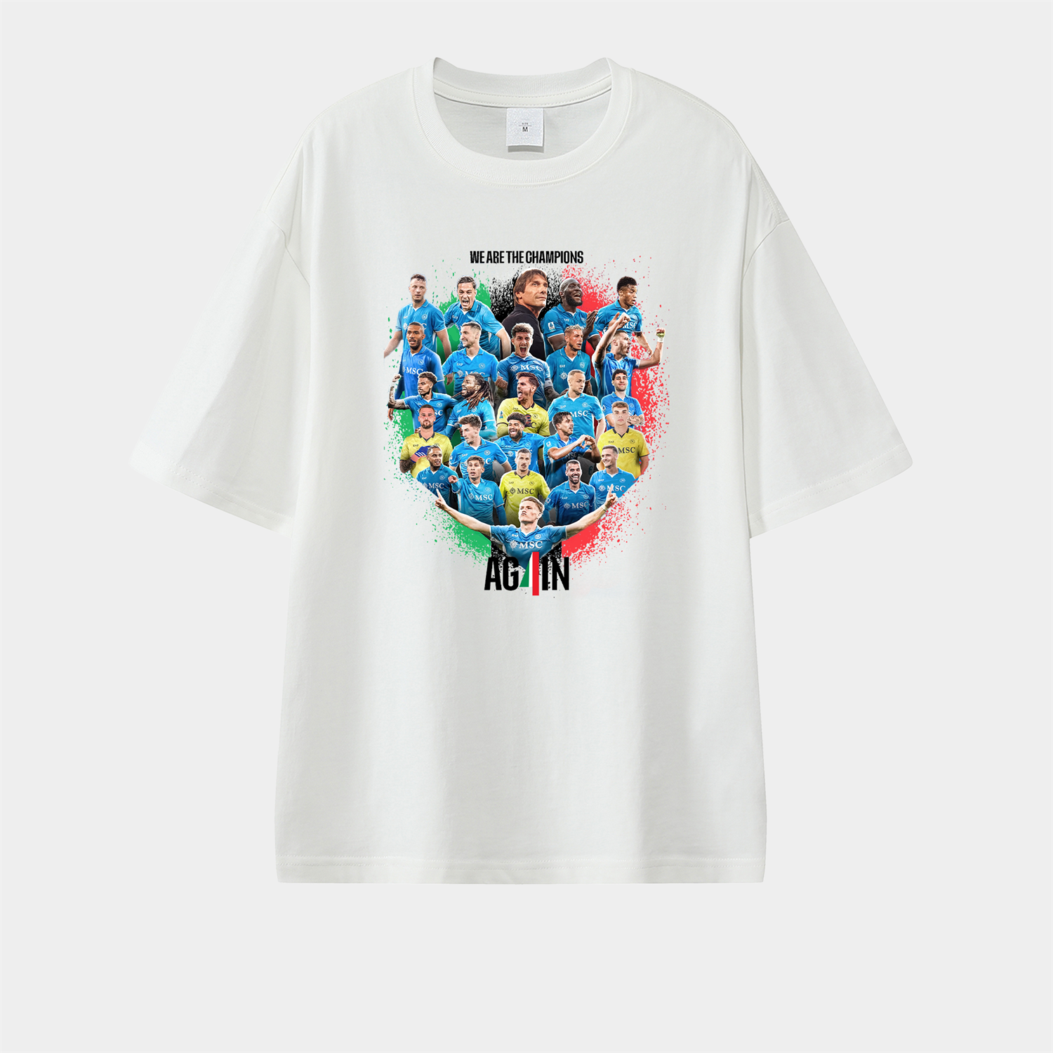 foot-Napoli AG4IN 2025 We Are The Campion Unisex Pure Cotton T-shirt