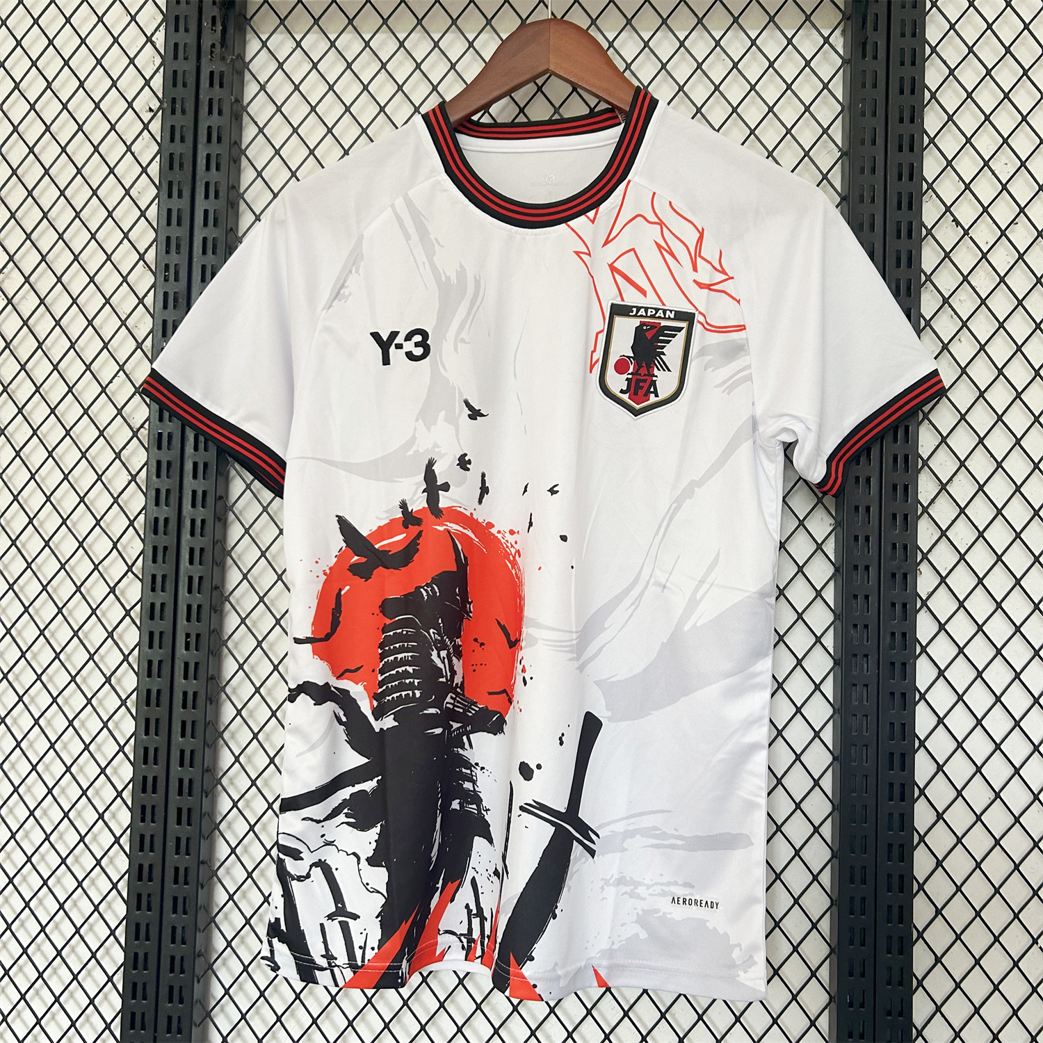 foot-Japan 25-26 Y-3 Sunset Warrior and Crow White Special Jersey - Fans Version