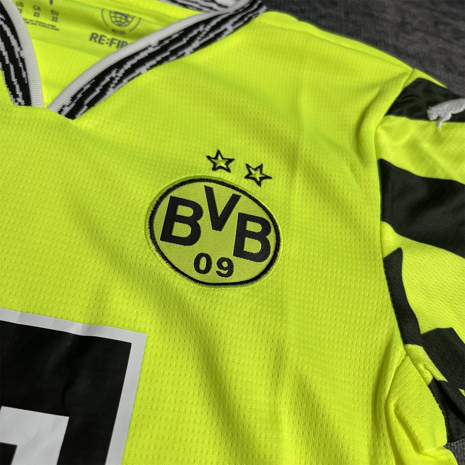 foot-Dortmund 24-25 Yellow Alert Special Edition Kids Kit with Black Shorts