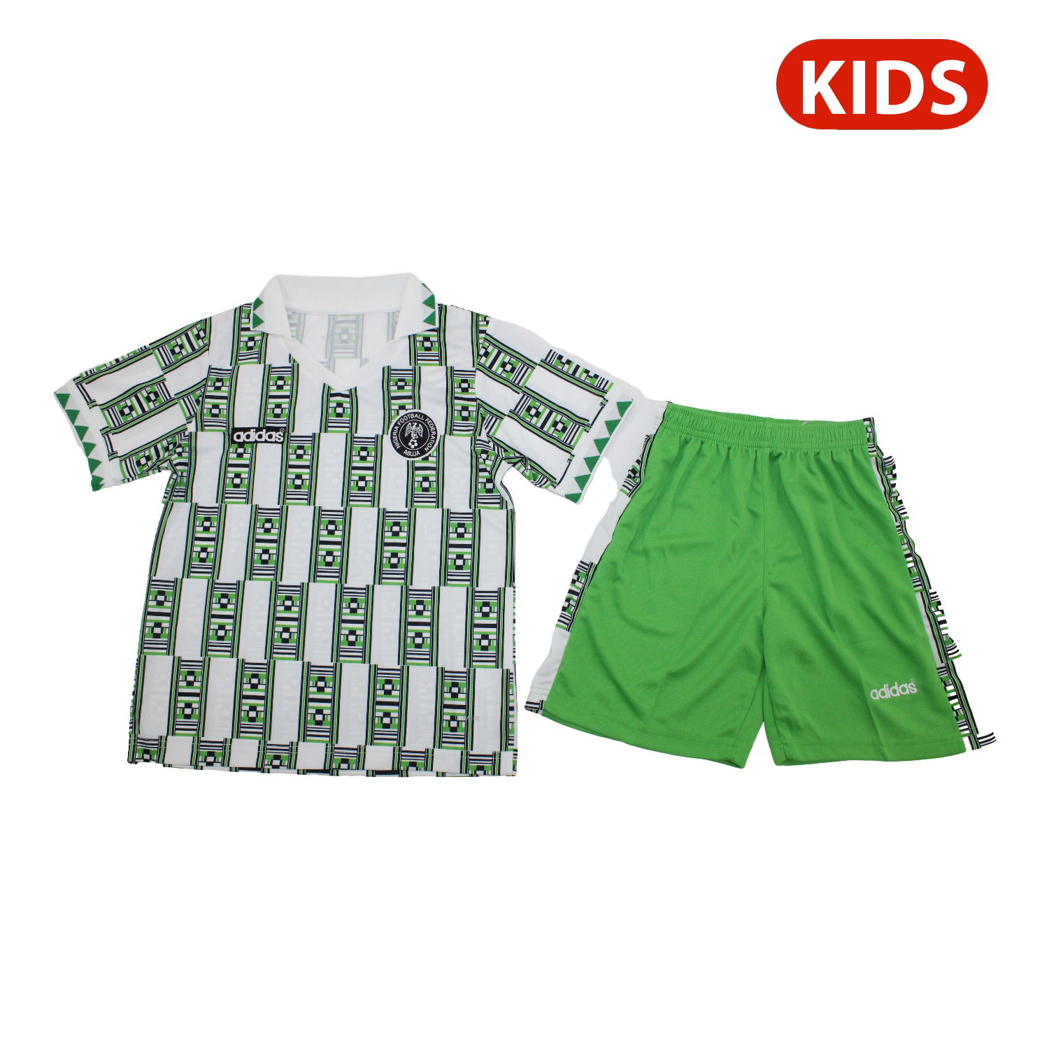 foot-Retro Nigeria 1994 Away Kids Kit