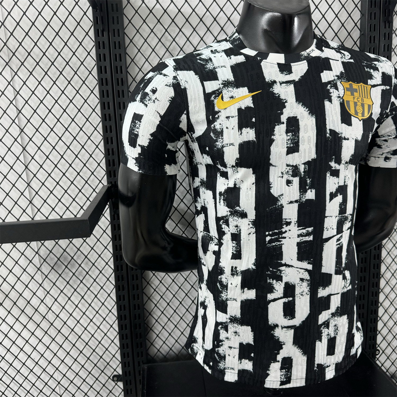 foot-Barcelona 25-26 Unsponsored White & Black Letters Special Jersey - Player Version