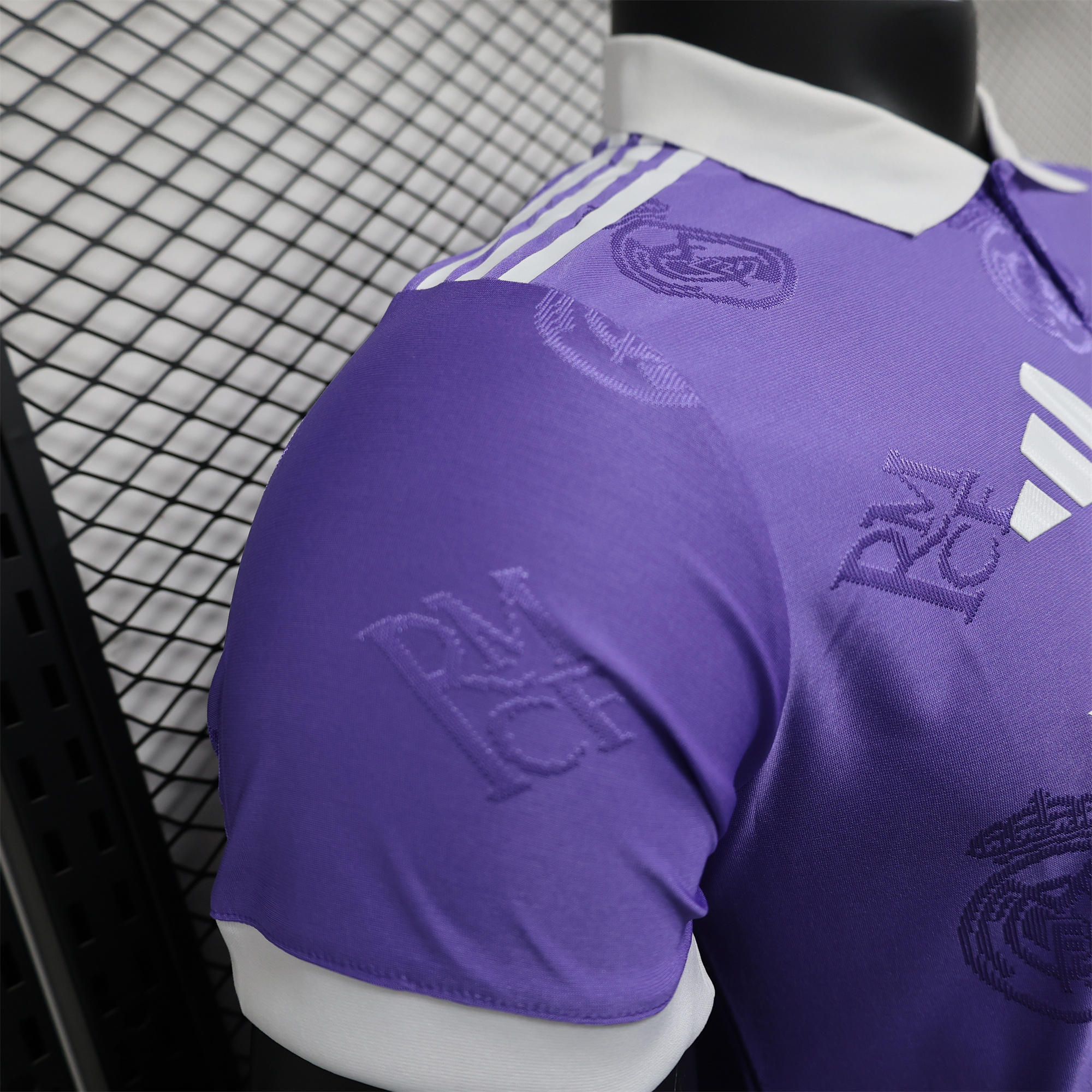 JerseysGala.com | Real Madrid 24-25 Purple LOGO Special Edition Jersey - Player Version -Customize Name, Number and Patch | Worldwide Shipping
