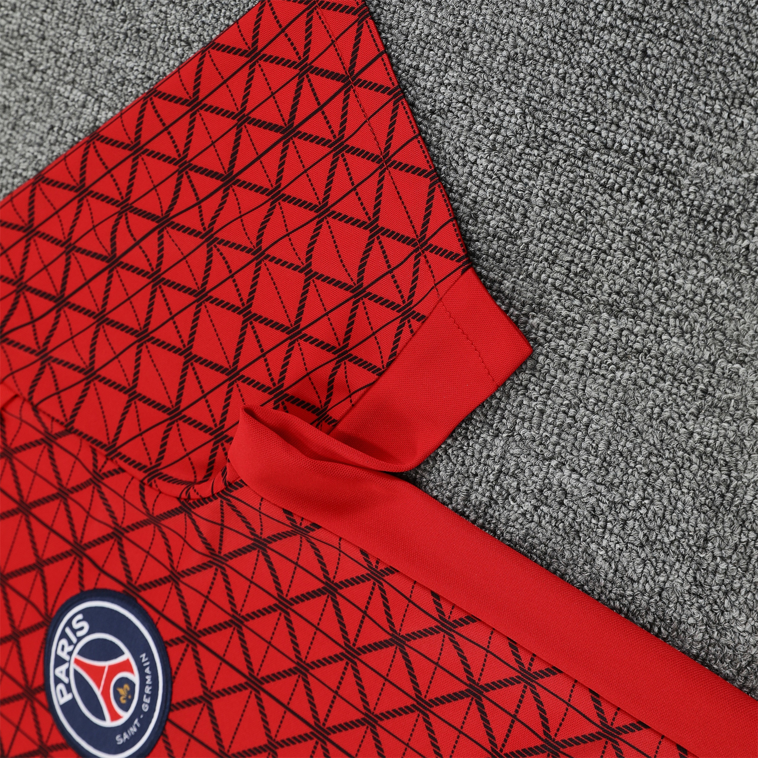 foot-Paris Saint-Germain PSG 25-26 Short-Sleeve Training Set - Red Top & Deep Blue Shorts