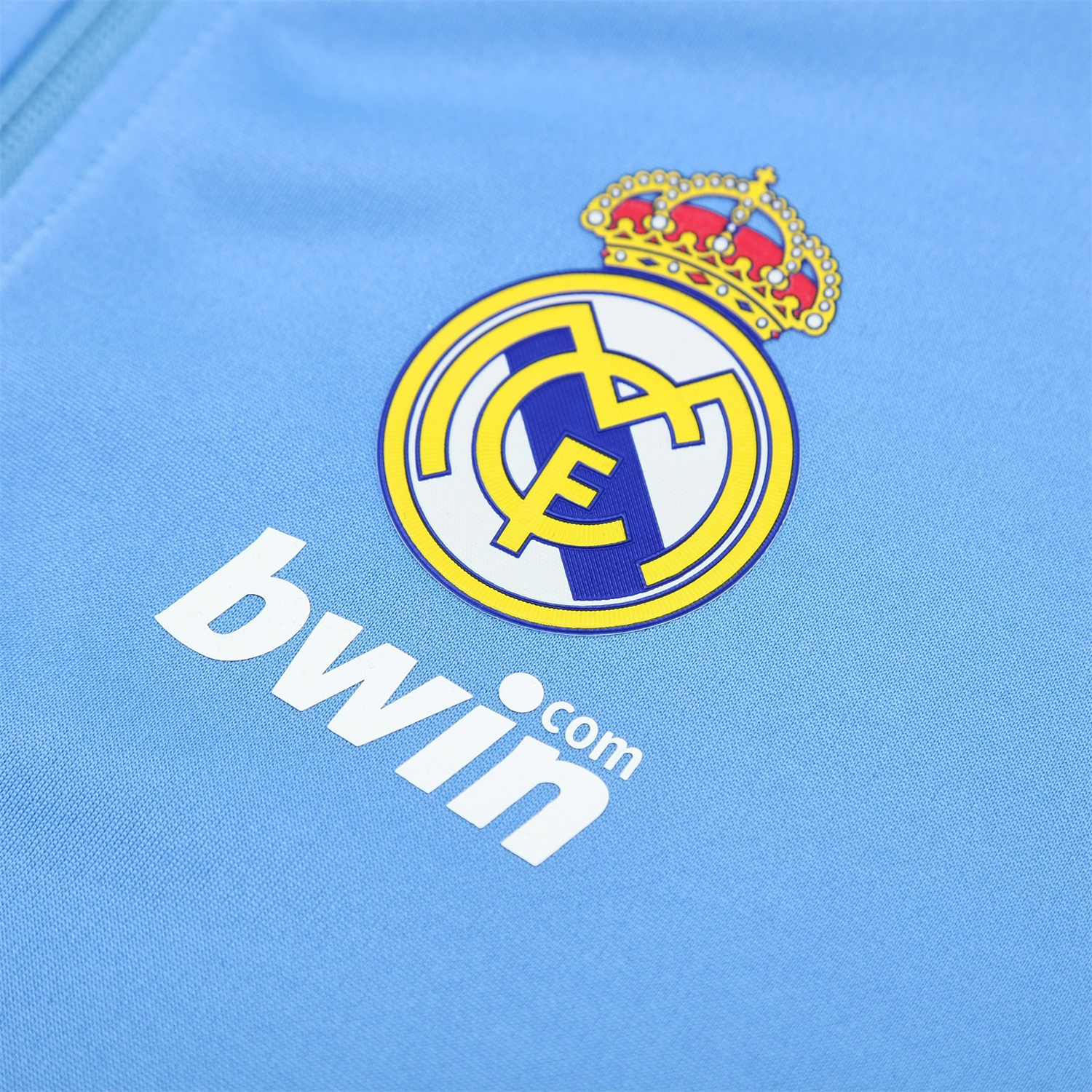 foot-Real Madrid 25-26 Throwback Jacket Training Tracksuit - Blue Jackets & Black Pants