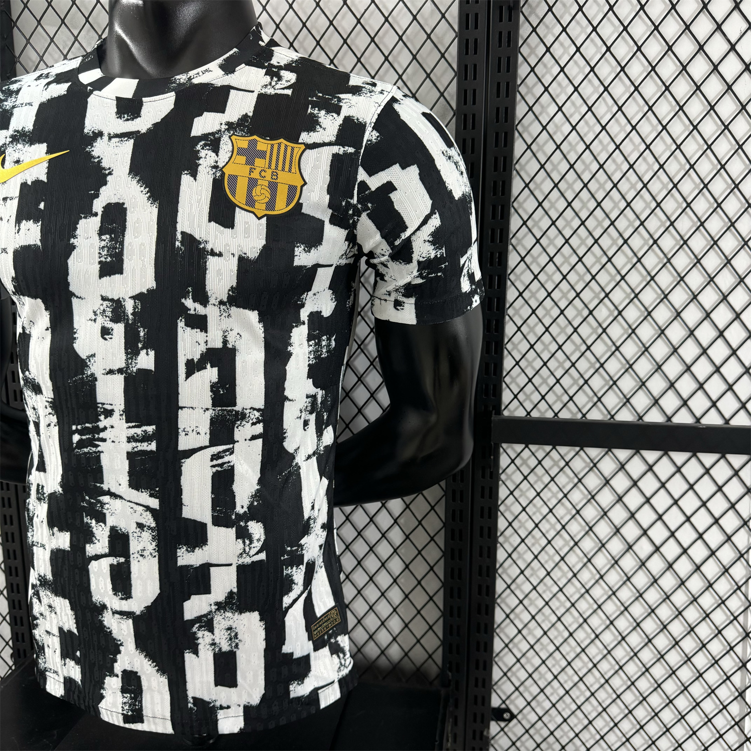 foot-Barcelona 25-26 Unsponsored White & Black Letters Special Jersey - Player Version