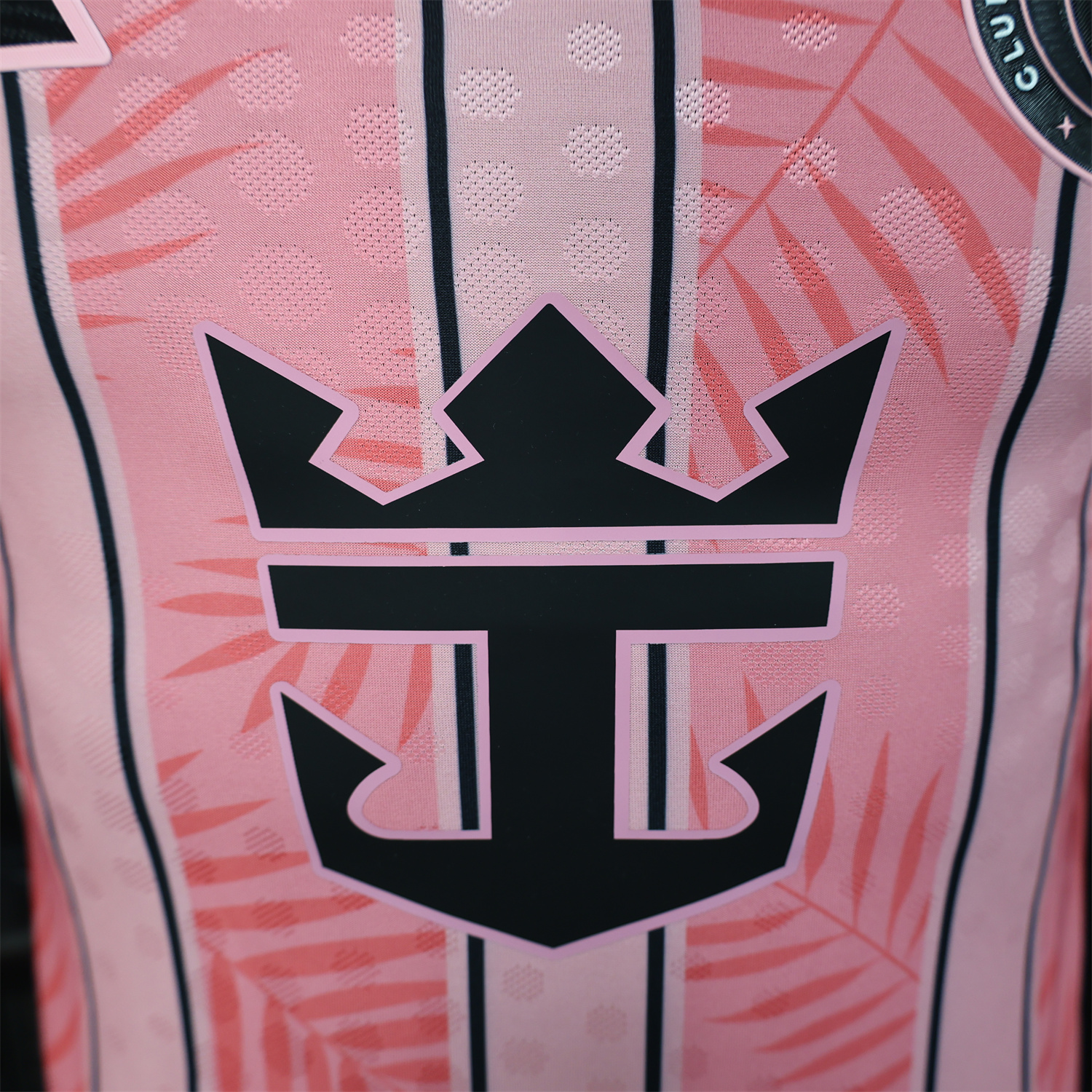 foot-INT M.A.M 25-26 Pink Stripes and Leaves Pattern Special Jersey - Player Version