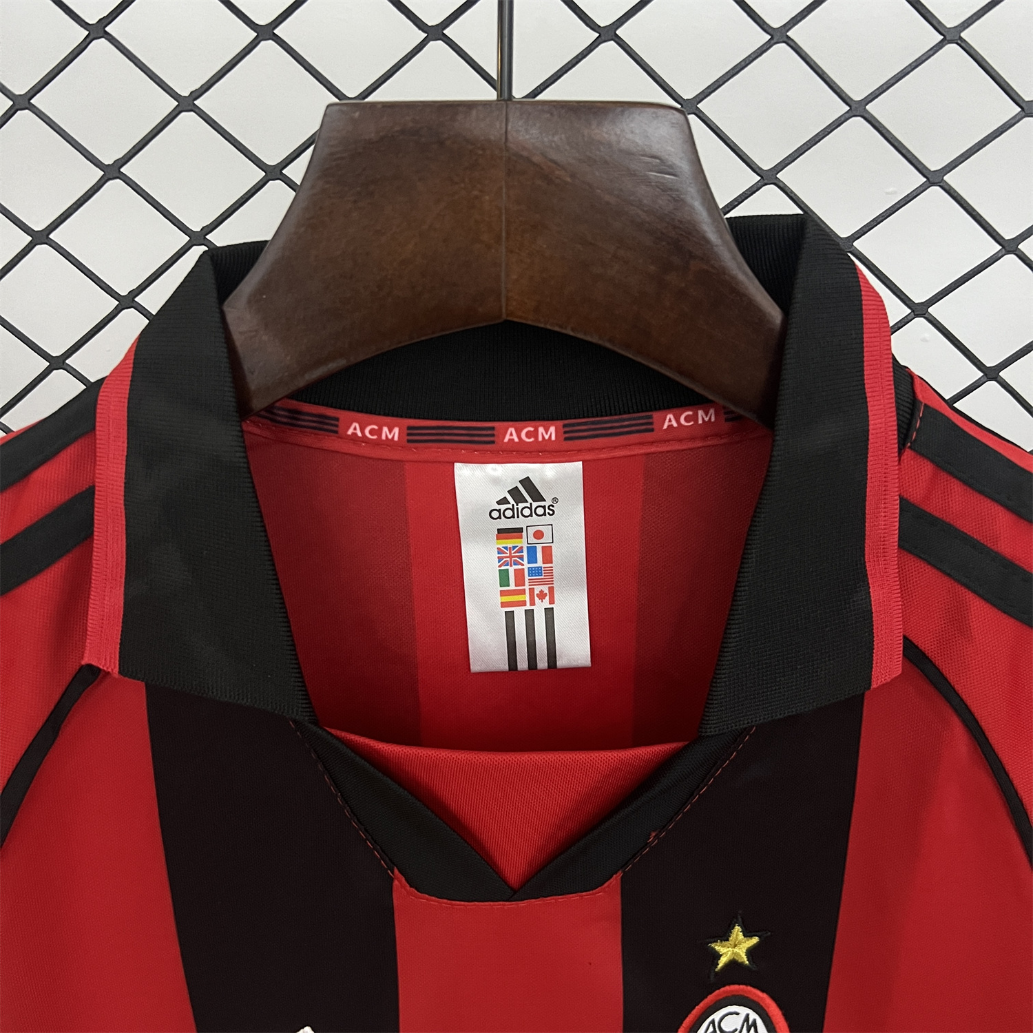 foot-Retro AC Milan 1998-99 Home Kids Kit
