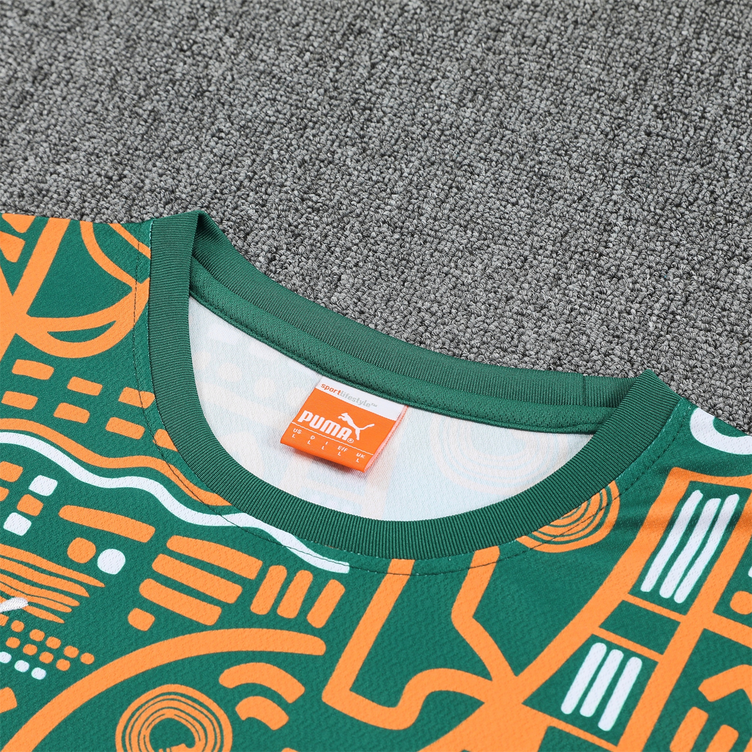 Unitedfootballkit.com | Ivory Coast 2026 Short-Sleeve Training Set - Green Top and Shorts -Customize Name, Number and Patch | Worldwide Shipping