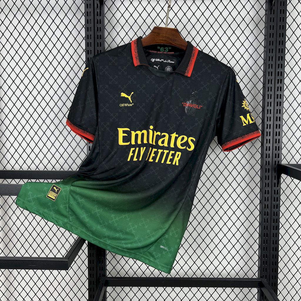 ManixJersey.com | AC Milan 24-25 Black Green “Diavoli” Special Edition Jersey - Fans Version -Customize Name, Number and Patch | Worldwide Shipping