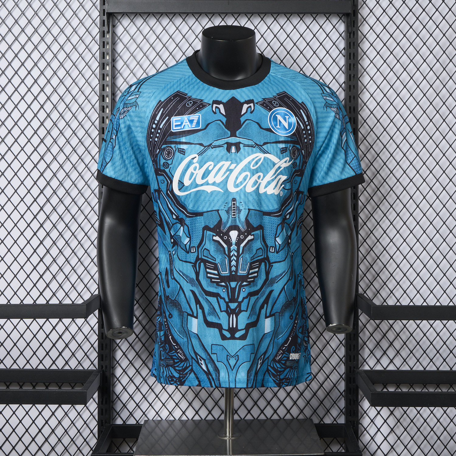 foot-Napoli 25-26 Blue Mecha Training Jersey - Player Version