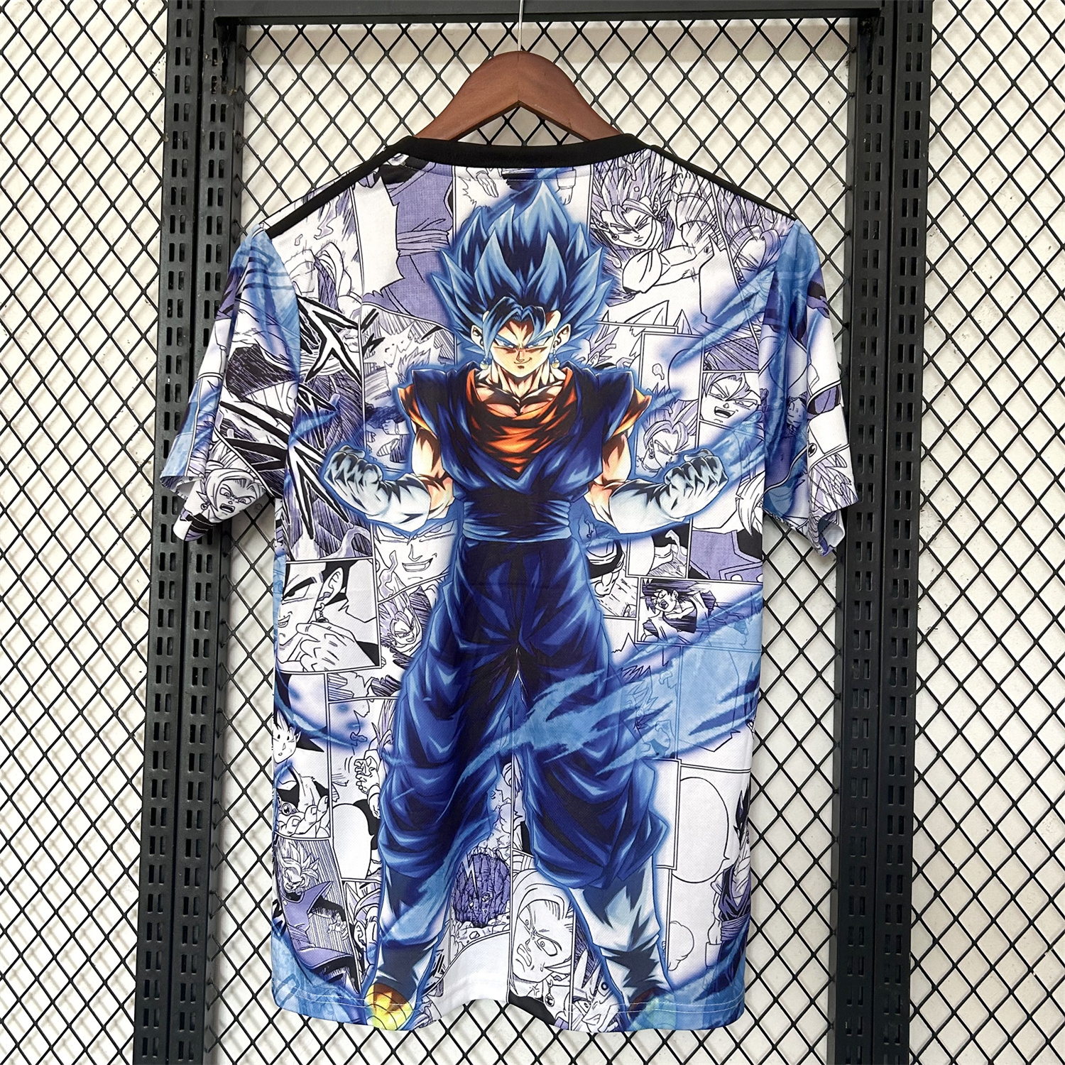 foot-Japan 25-26 Blue Goku Black & White Background Special Jersey - Fans Version