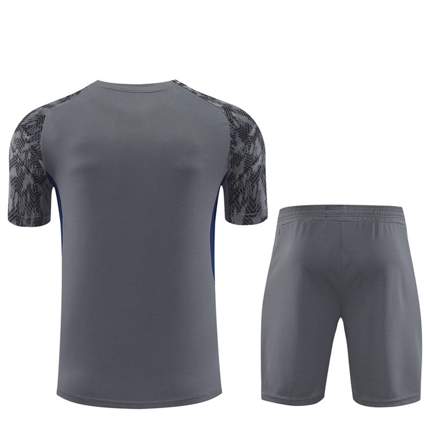 foot-Feyenoord 25-26 Kids Short-Sleeve Training Set - Dark Gray Top & Dark Gray Shorts
