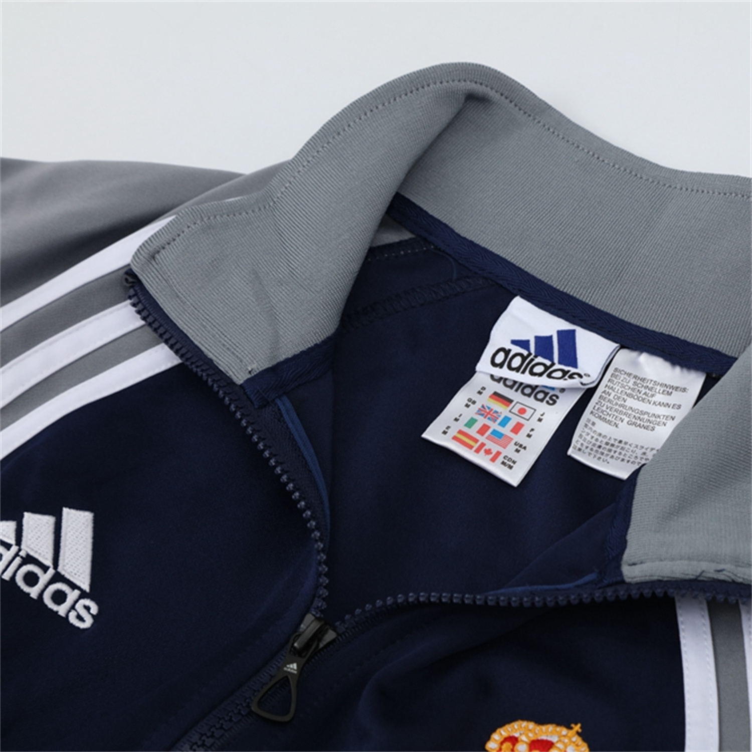 foot-Real Madrid 25-26 Jacket Training Tracksuit - Blue Grey Jackets & Pants
