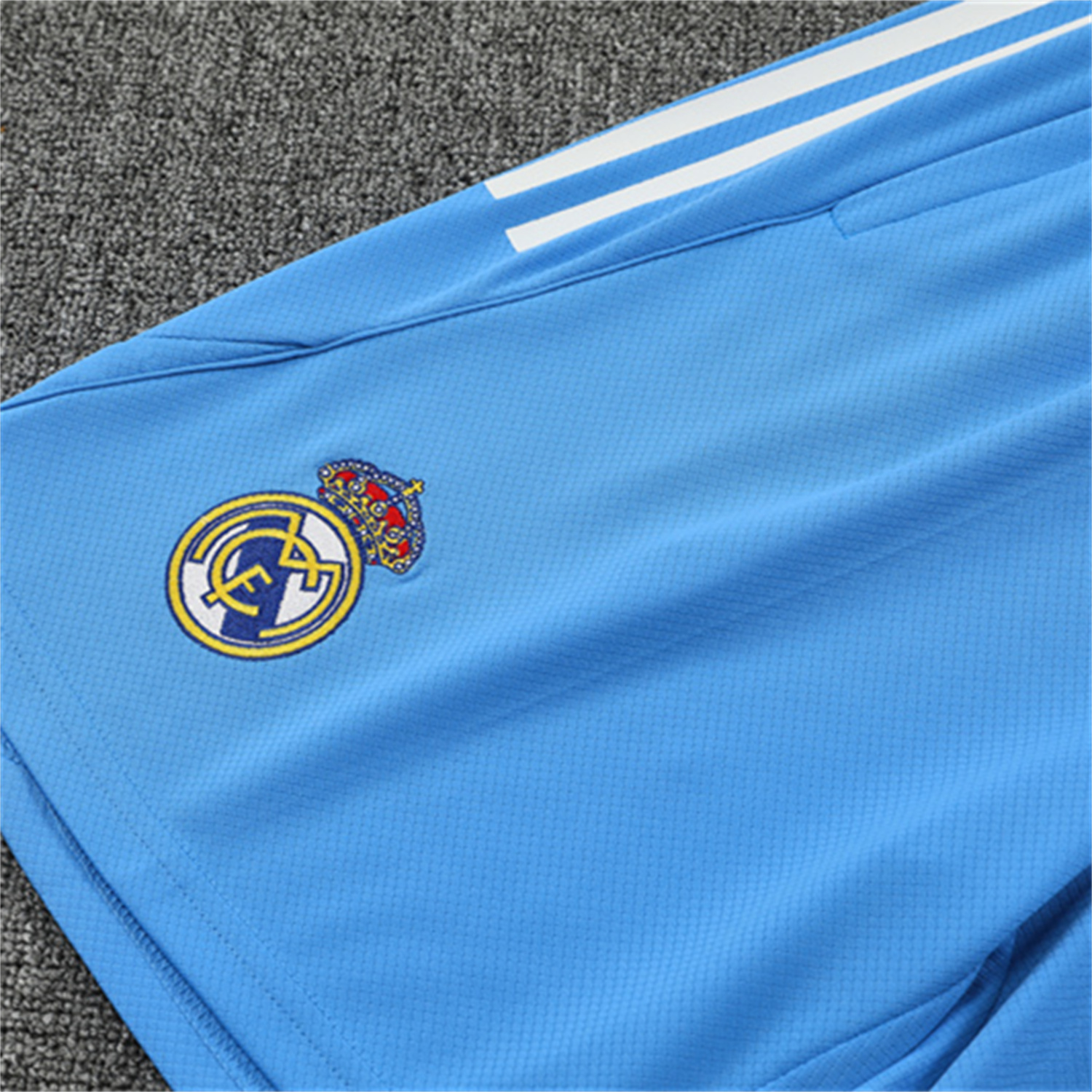 foot-Real Madrid 25-26 Short-Sleeve Training Set - Sky Blue Top and Sky Blue Shorts