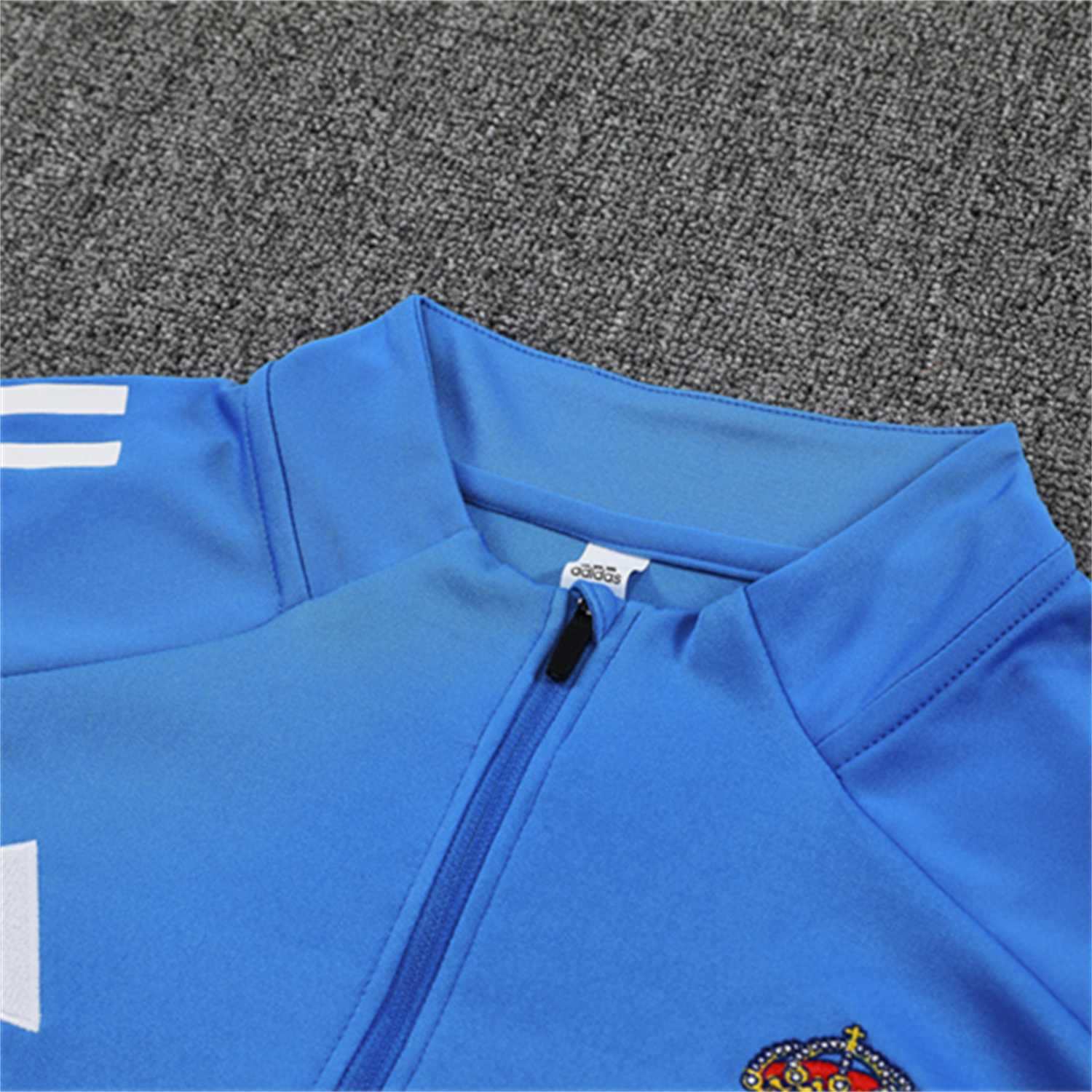 foot-Real Madrid 25-26 Long Sleeve Training Set - Bright Blue Top & Pants