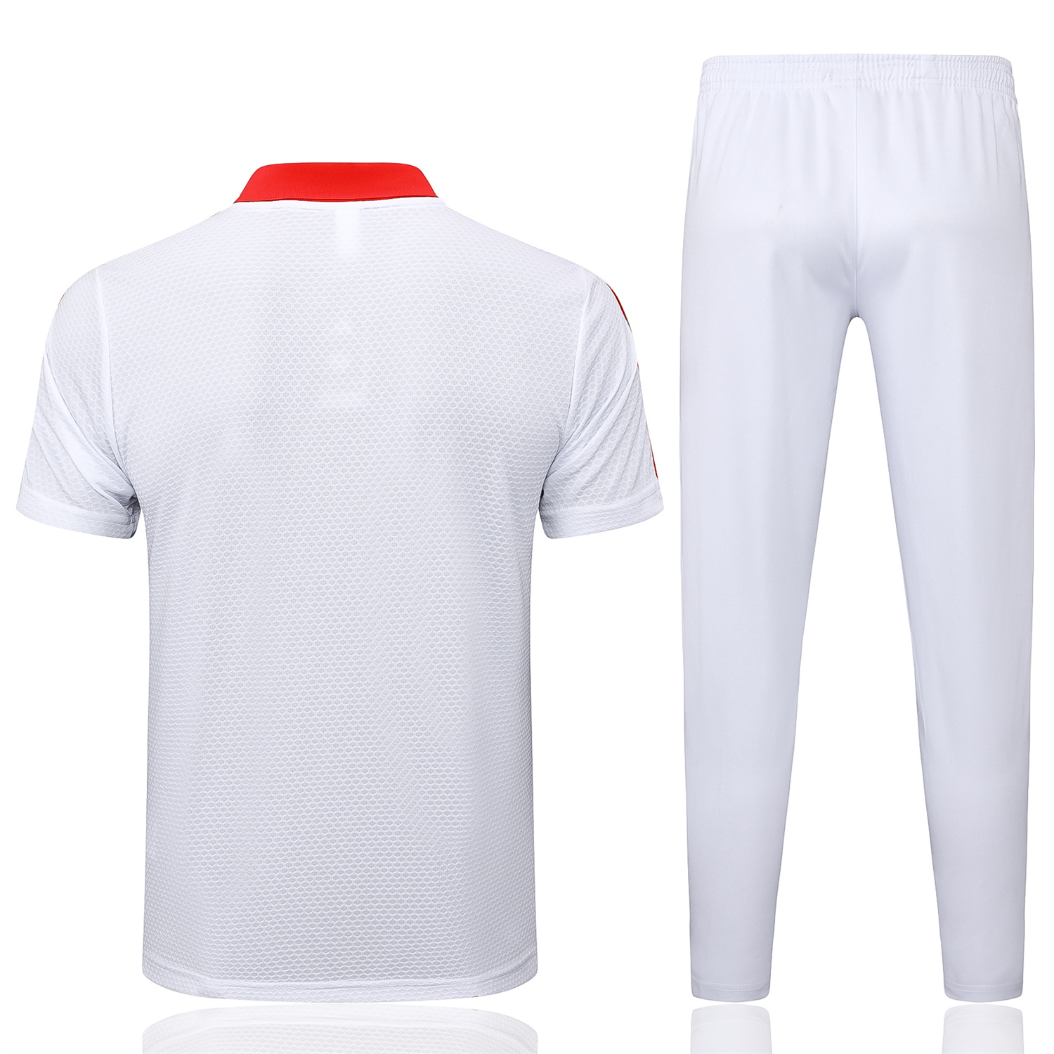 foot-Bayern Munich 2025 125th Anniversary POLO Short-Sleeve Training Set - White Top and Pants