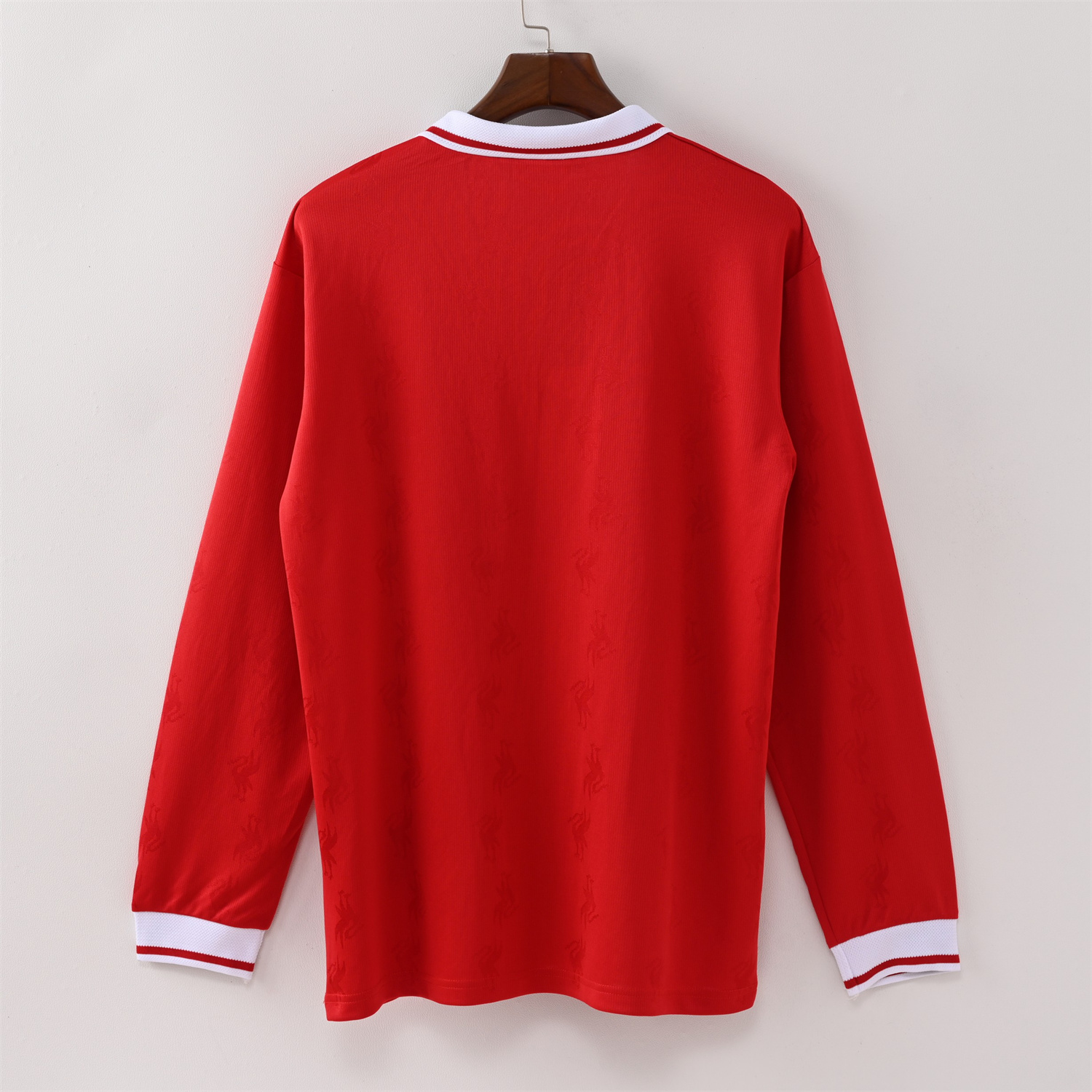 foot-Retro Liver.pool 1996-97 Home Long Sleeves Jersey