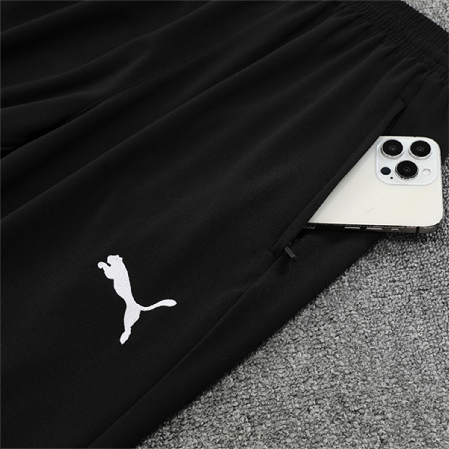 foot-Manchester City 25-26 Long Sleeve Training Set - Black Top & Black Pants