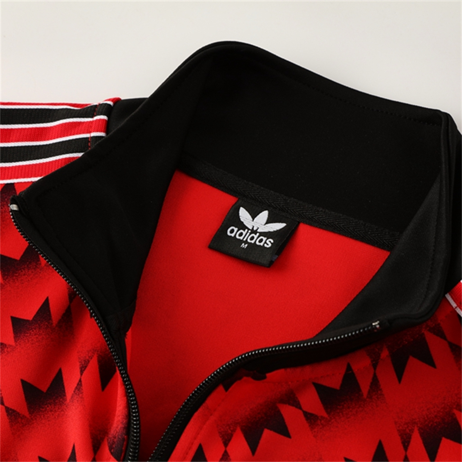 foot-Manchester United 25-26 Bring Back 1991 Jacket Training Tracksuit - Black and Red