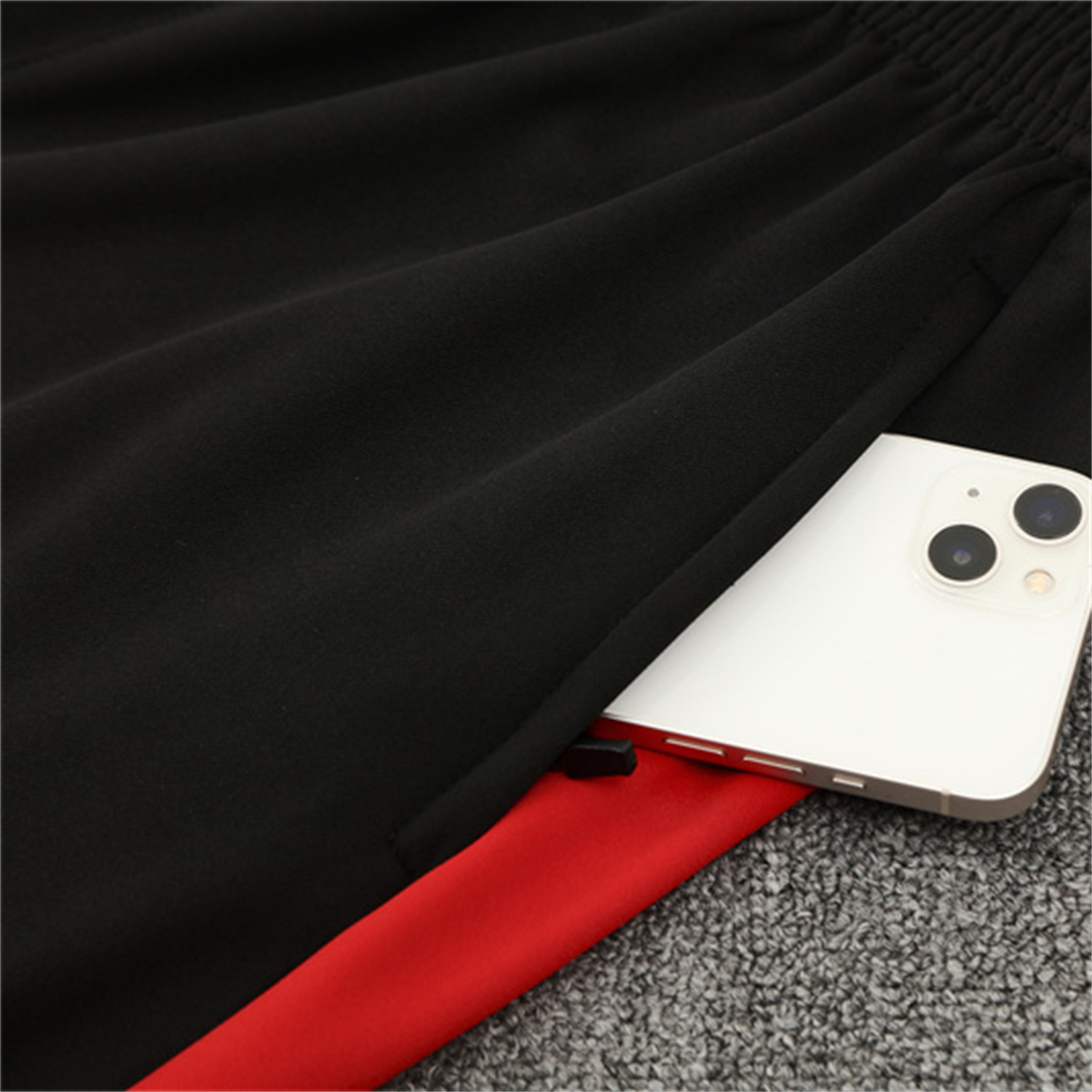 foot-Portugal 25-26 Long Sleeve Training Set - Red Top & Black Pants