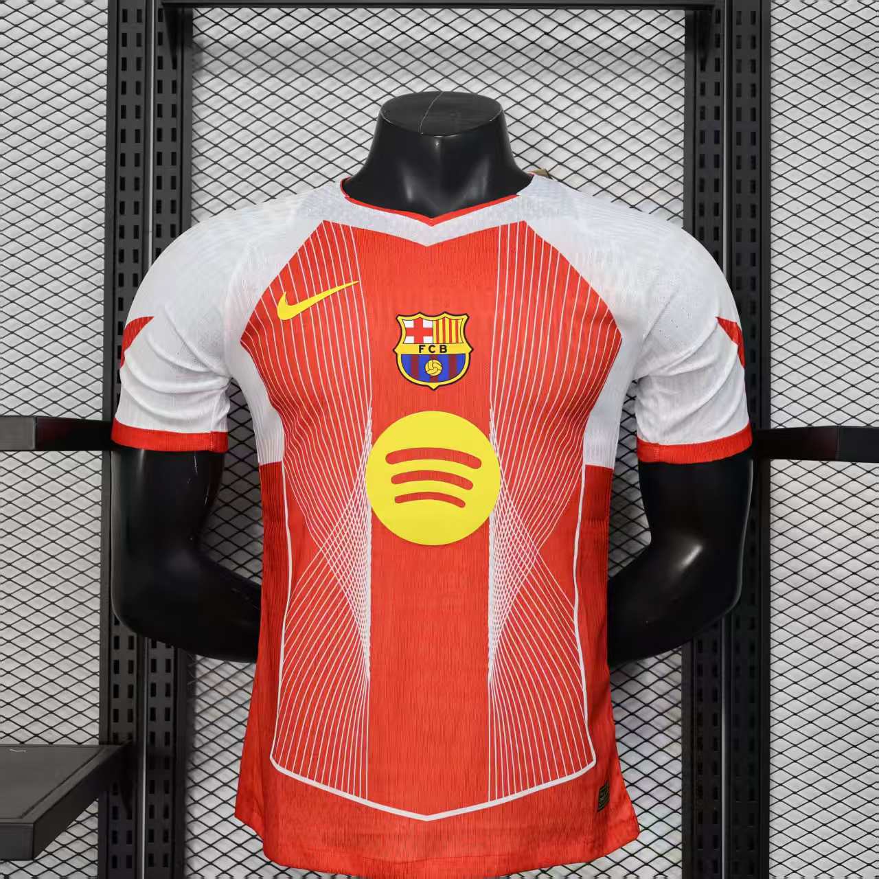 foot-Barcelona 25-26 Red & White Big LOGO Special Jersey - Player Version
