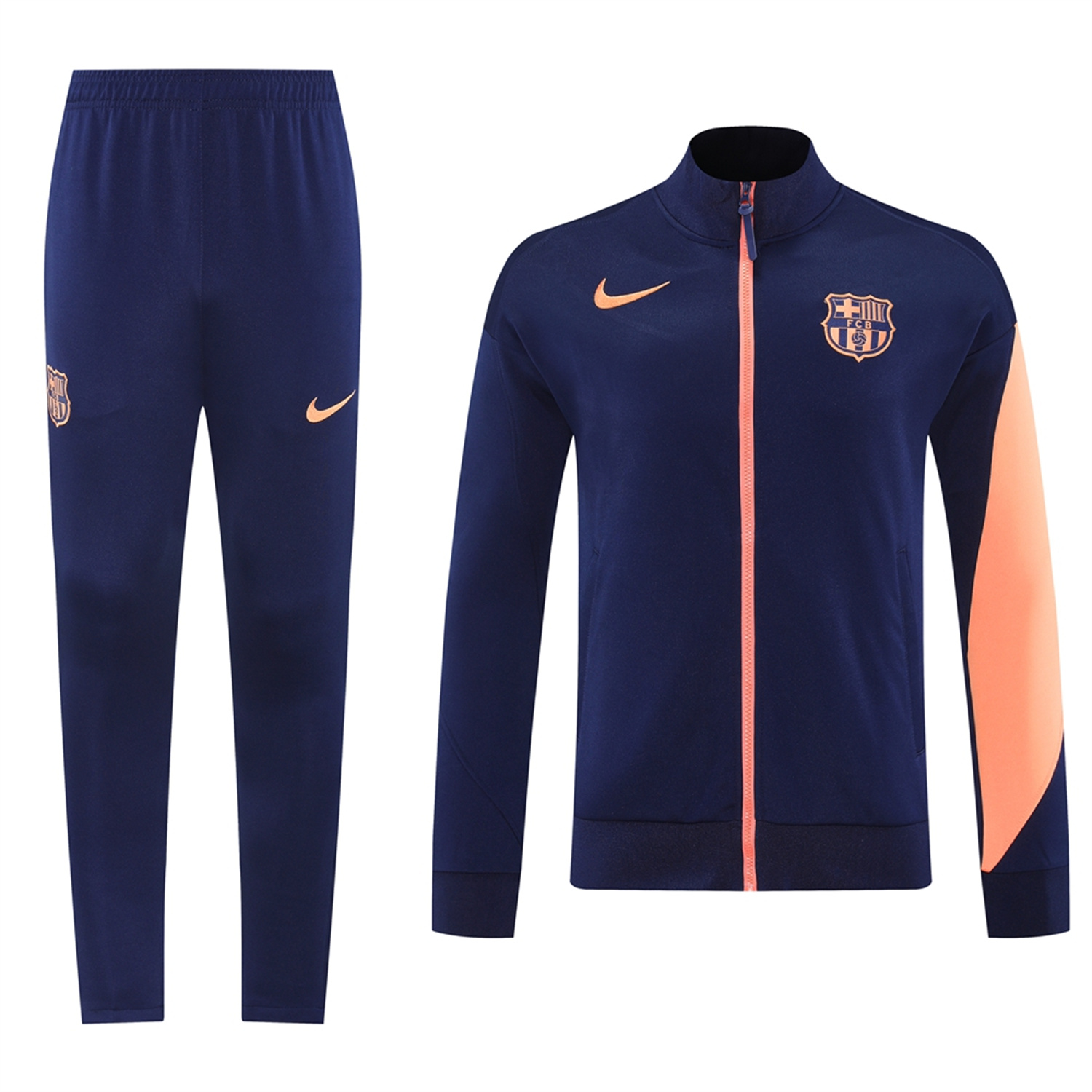 foot-Barcelona 25-26 Jacket Training Tracksuit - Royal Blue top & Royal Blue Pants