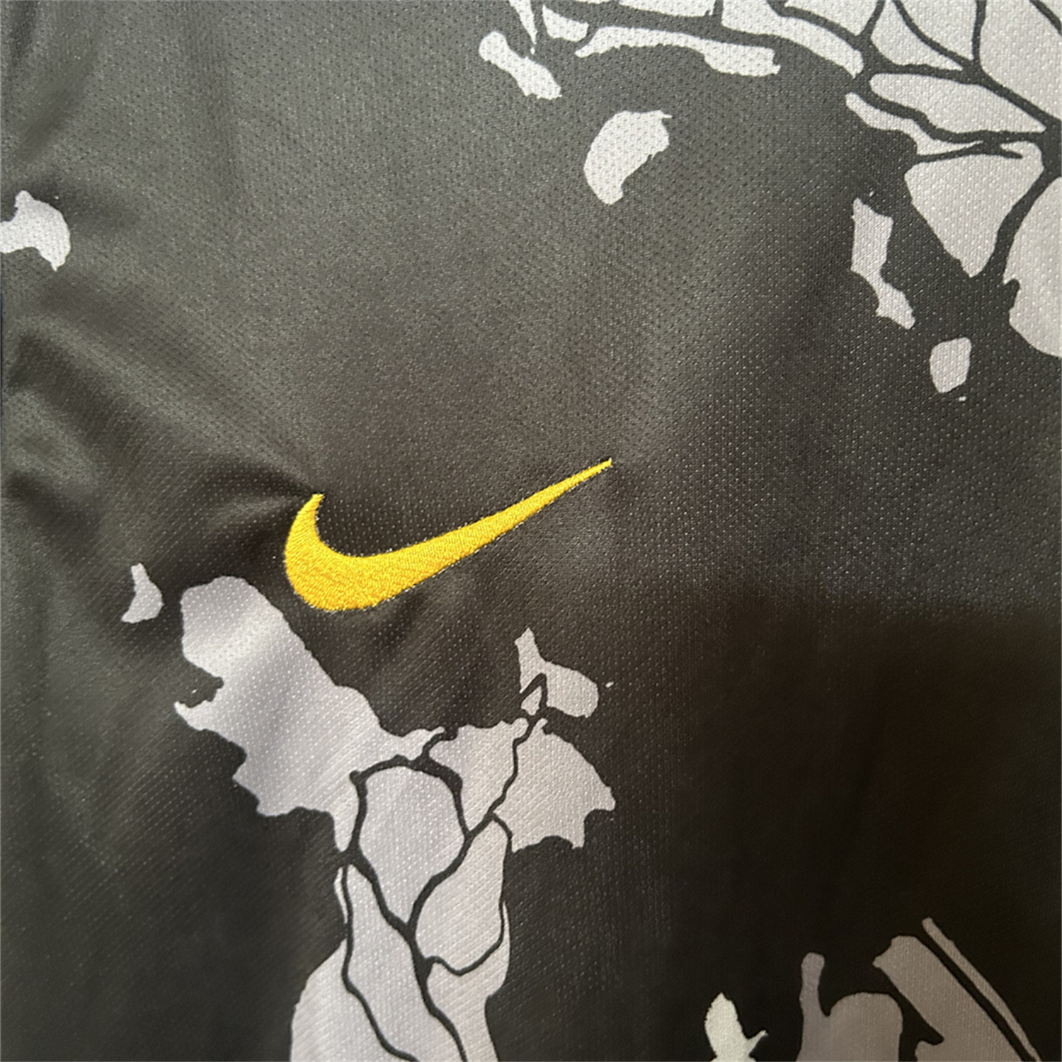 foot-Brazil 25-26 Grey Jesus Statue Special Black Jersey - Fans Version