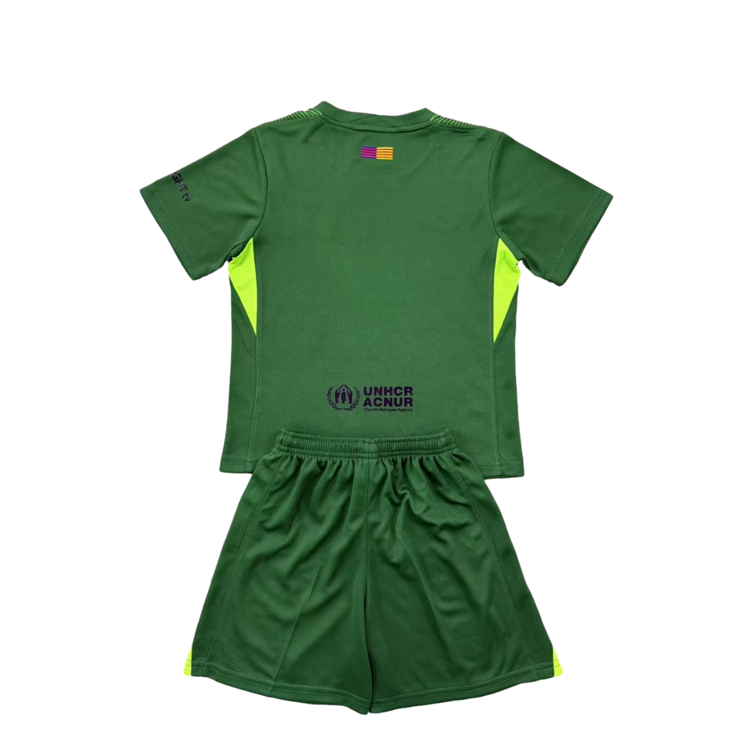 foot-Barcelona 25-26 Goalkeeper Green Men's Adult Jersey Set - Fans Version