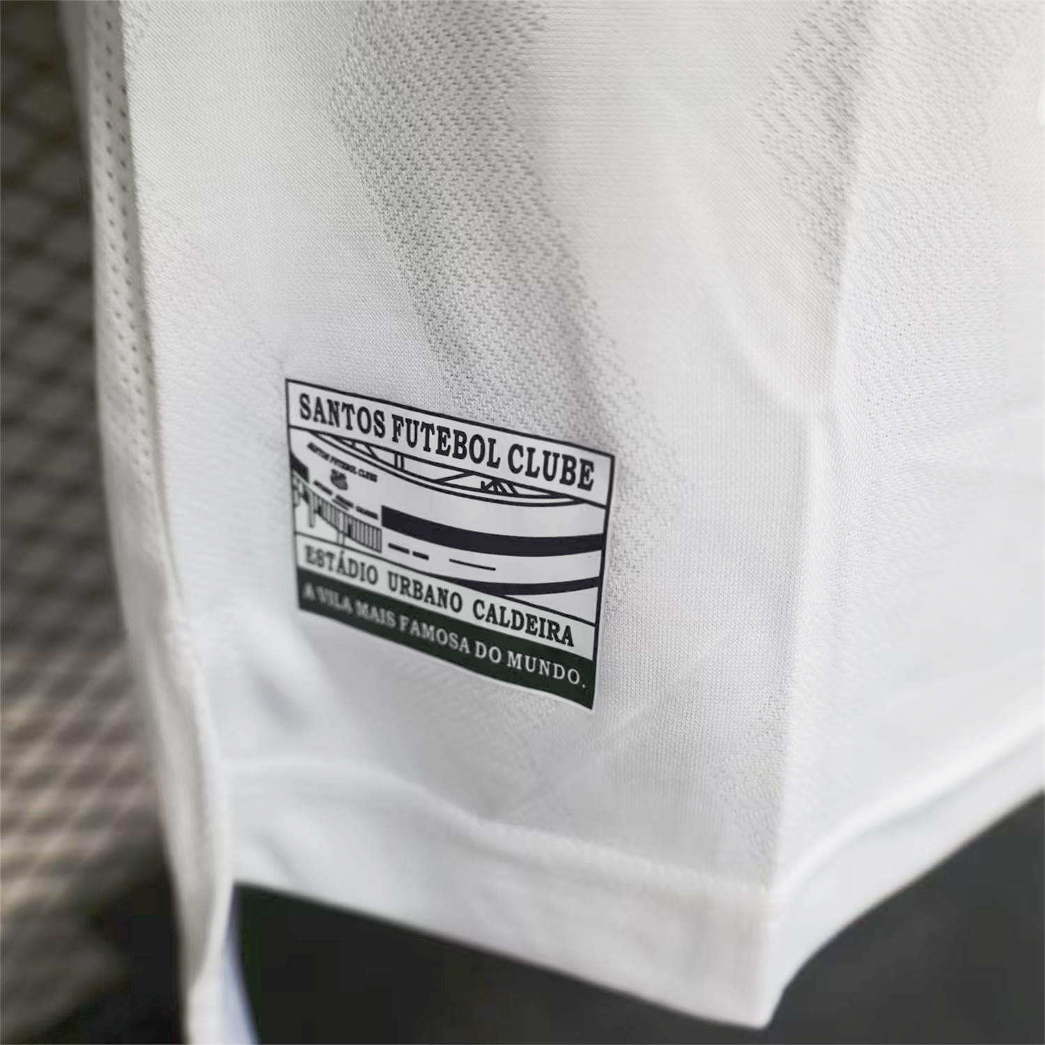 foot-Santos 2025-26 Home White Jersey With Sponsors - Player Version