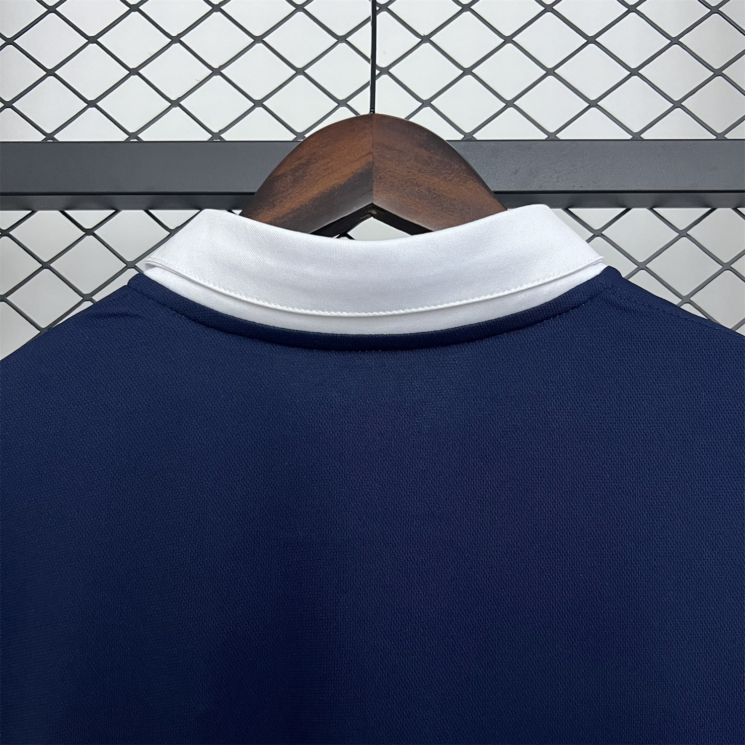 foot-Retro France 2014 Home Long Sleeves Jersey