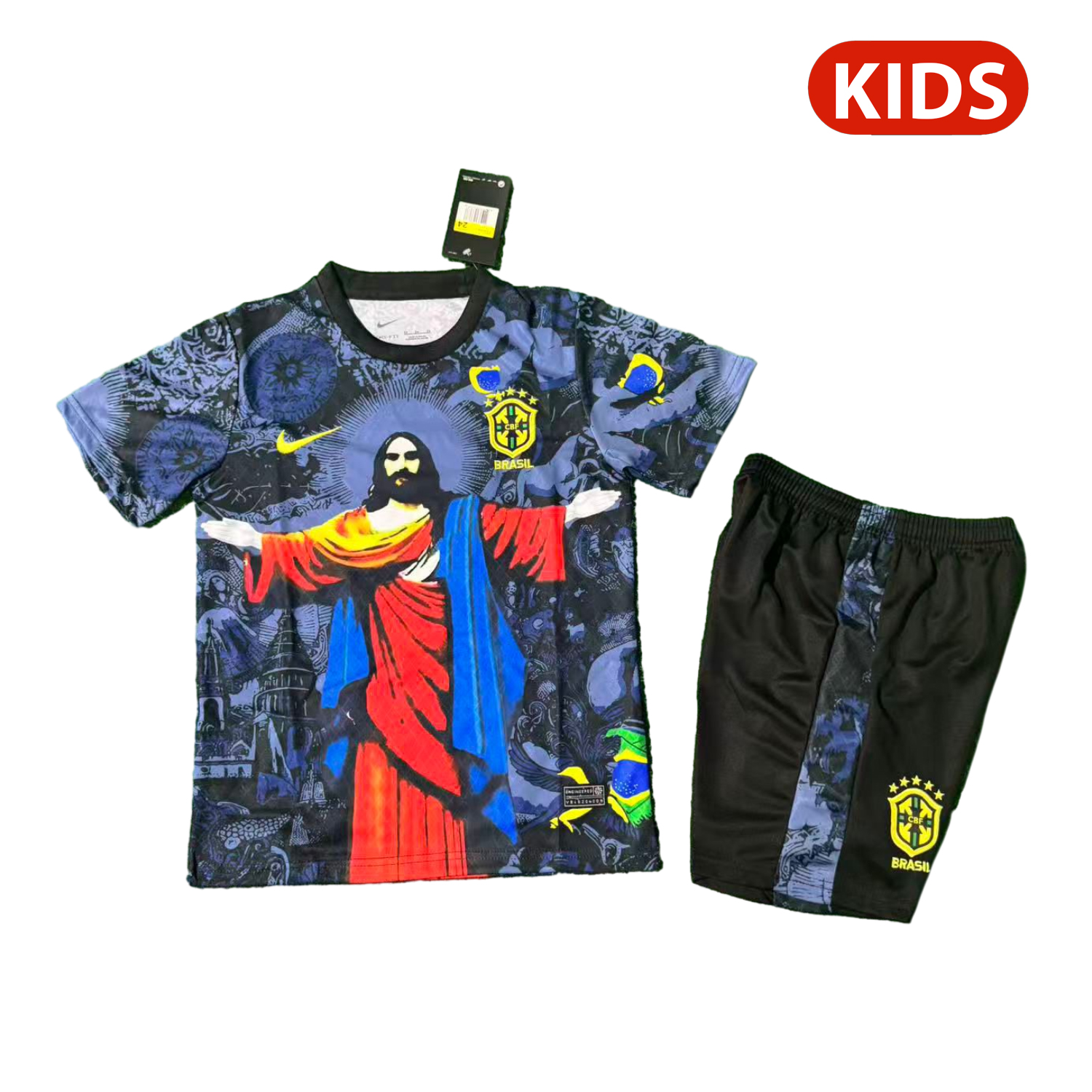 foot-Brazil 25-26 Red Jesus Purple Special Kids Kit