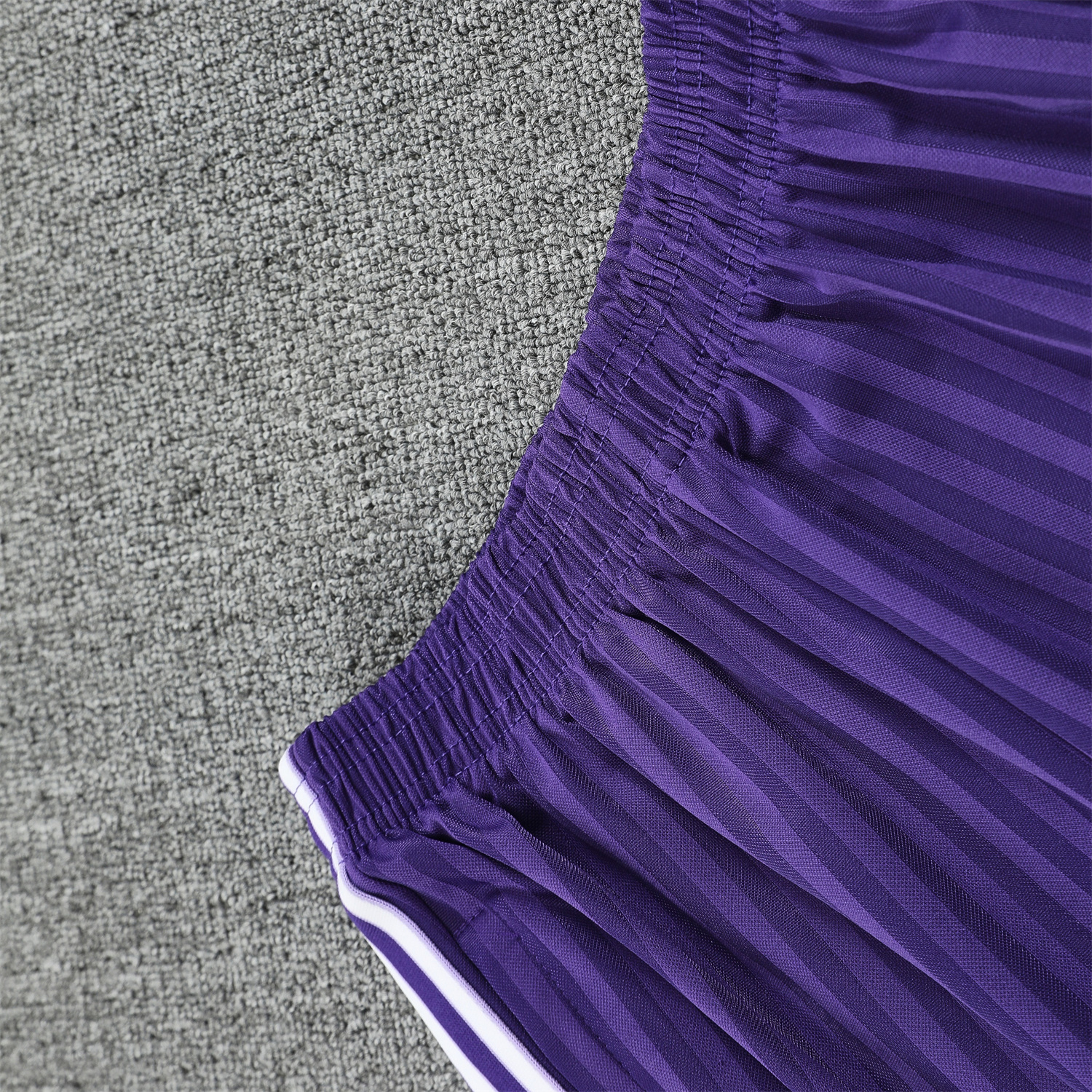 foot-Real Madrid 25-26 Short-Sleeve Training Set - Purple And White Top & Purple Shorts