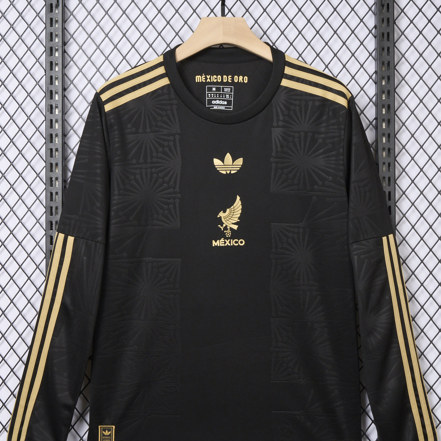foot-Mexico 2025 Gold Cup Black Long Sleeves Jersey - Fans Version
