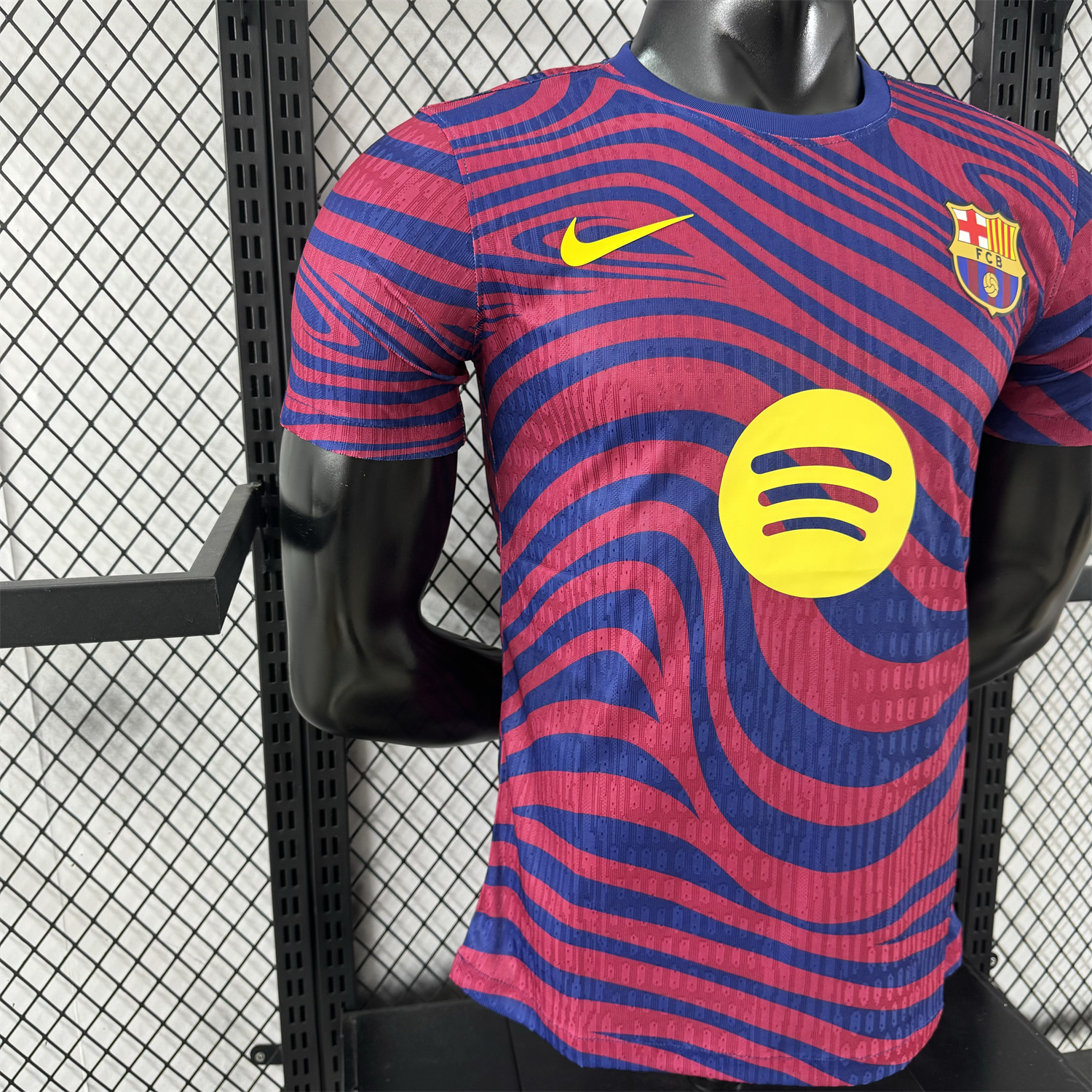 foot-Barcelona 25-26 Red & Blue Contours Special Jersey - Player Version